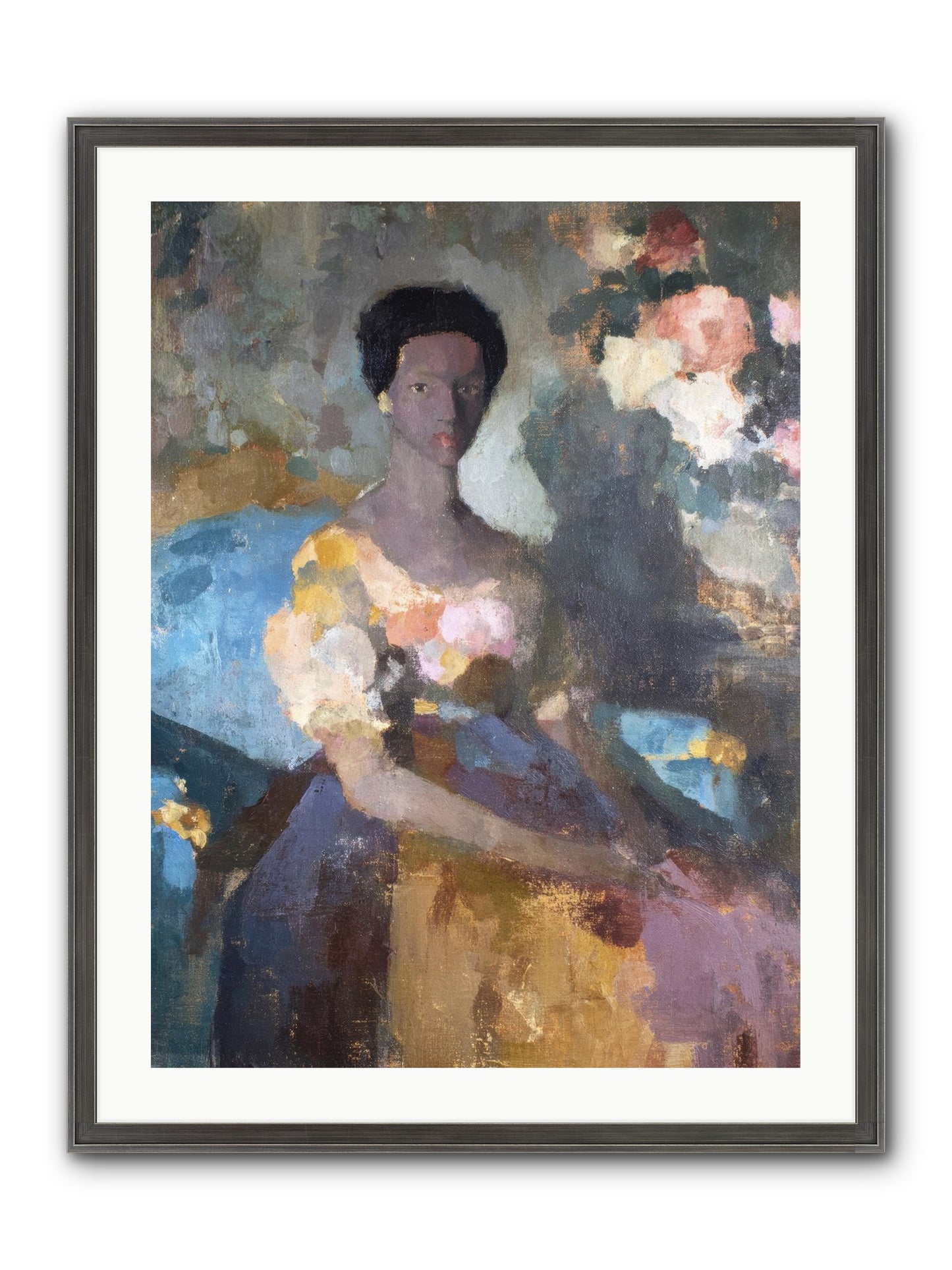 Garden Suite On Rue Amour Framed Print - Slimwoods Black/Silver 24x32