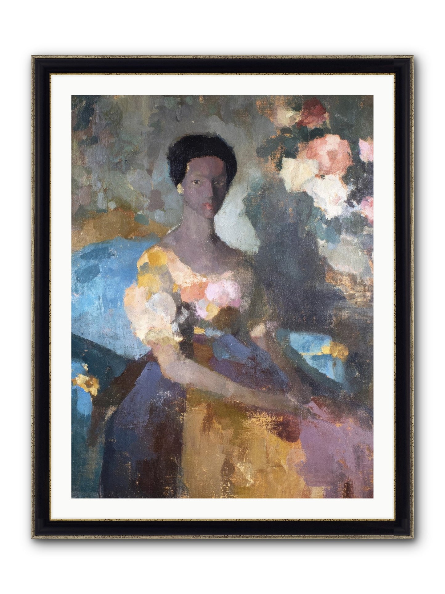 Garden Suite On Rue Amour Framed Print - Black & Gold 30x40