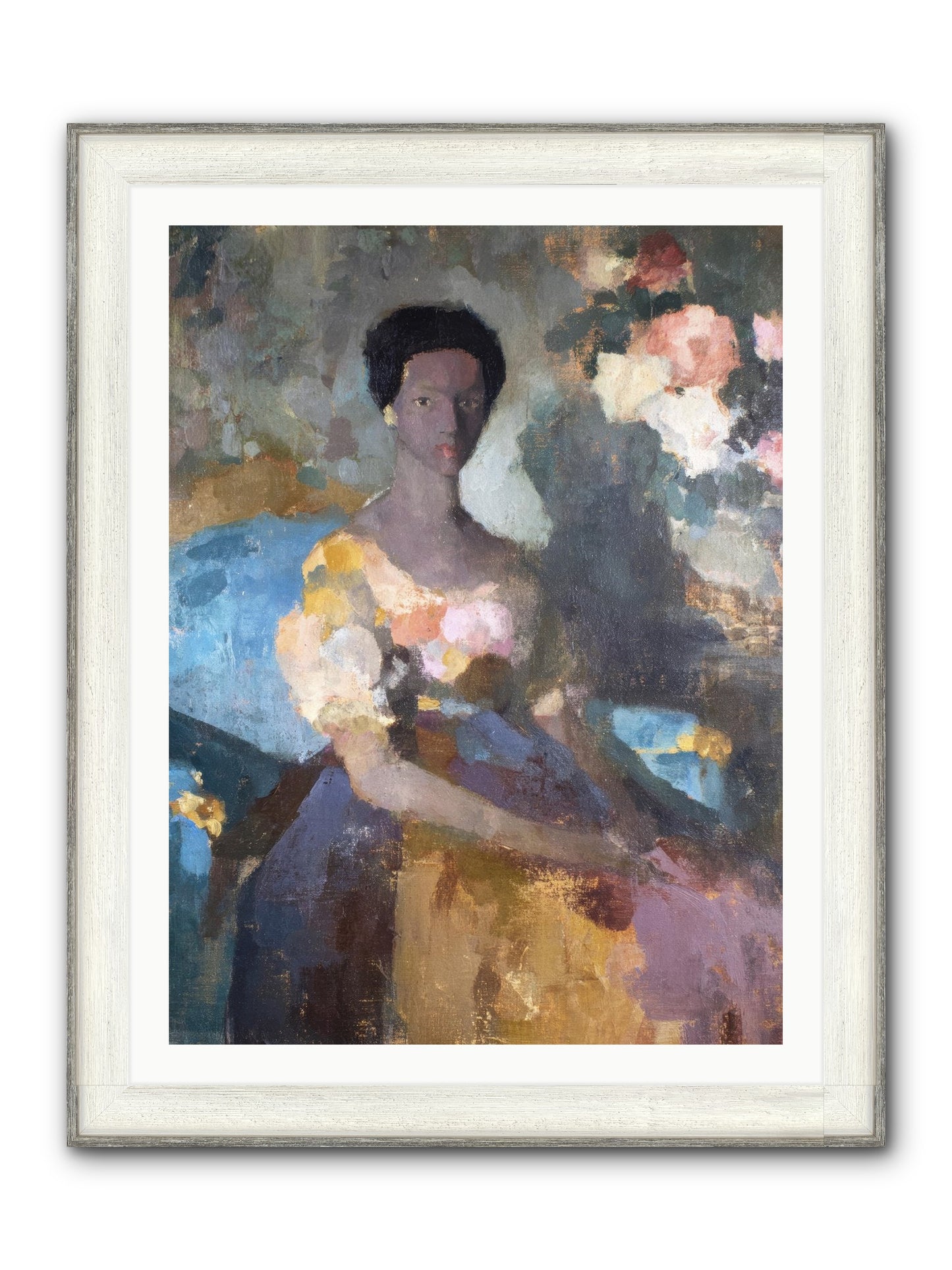 Garden Suite On Rue Amour Framed Print - Driftwood White 30x40