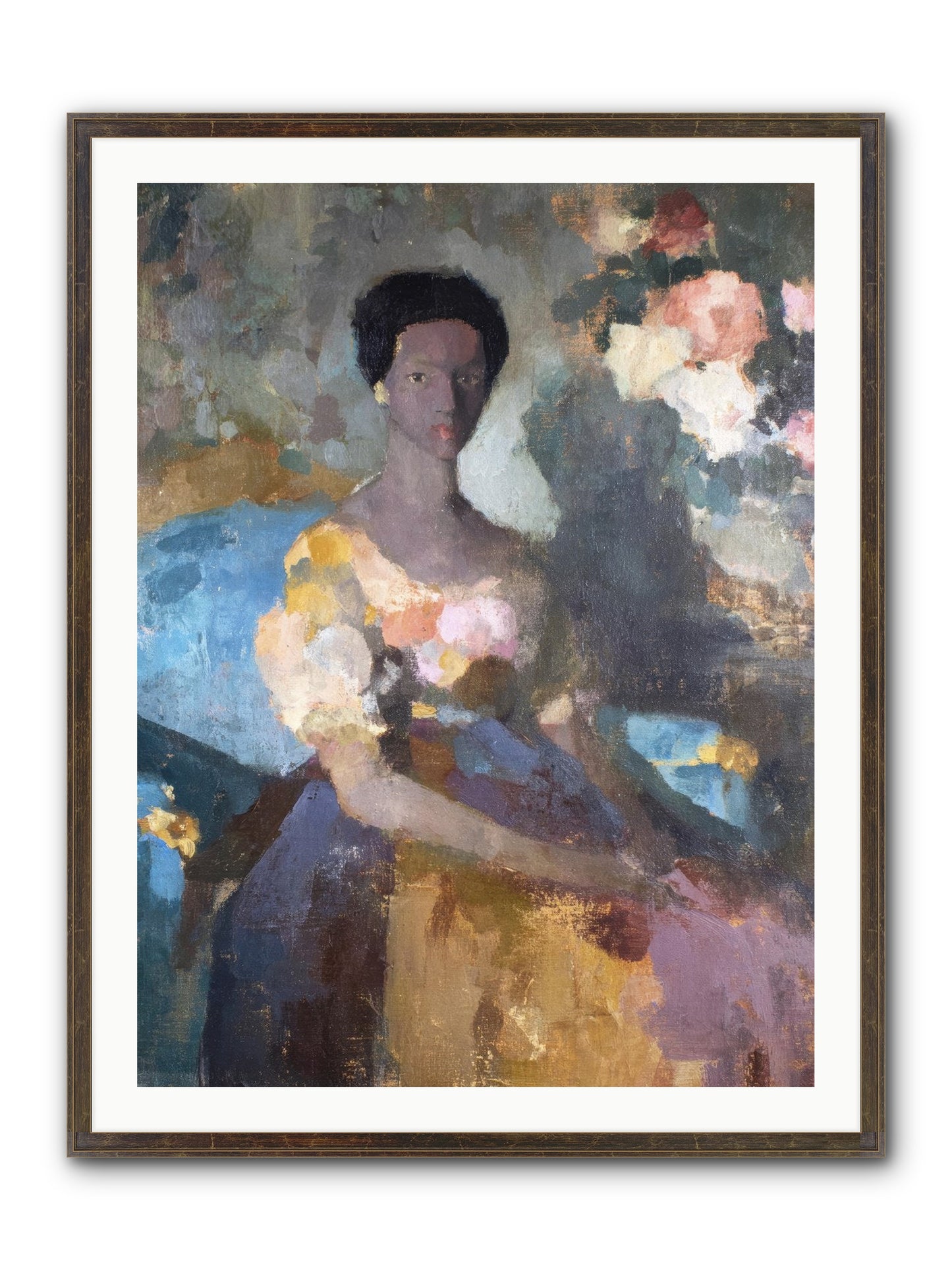 Garden Suite On Rue Amour Framed Print - Slimwoods Black/Gold 30x40