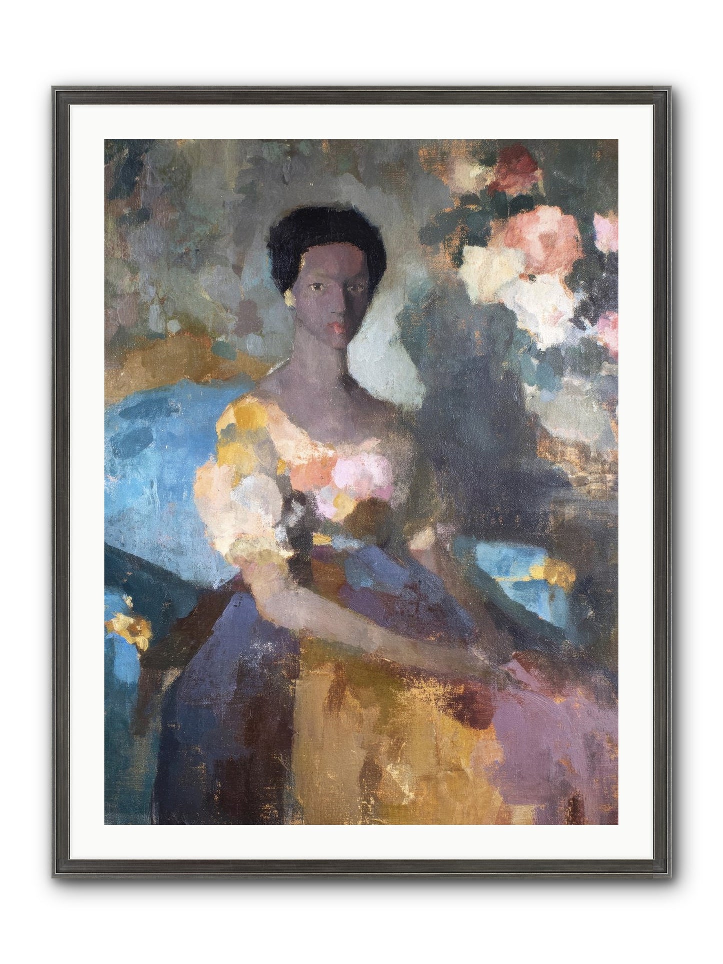 Garden Suite On Rue Amour Framed Print - Slimwoods Black/Silver 30x40