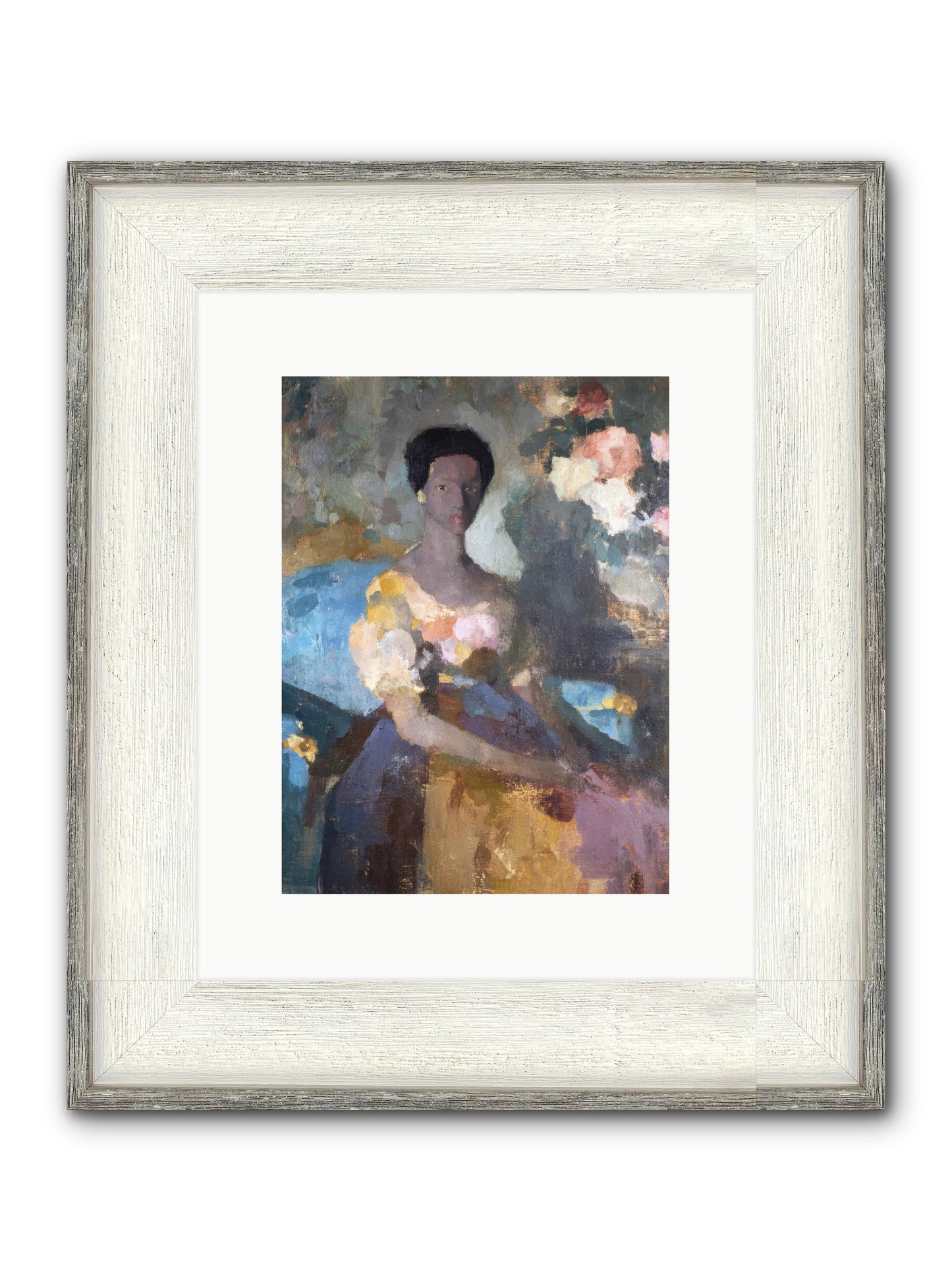 Garden Suite On Rue Amour Framed Print - Driftwood White 9x12