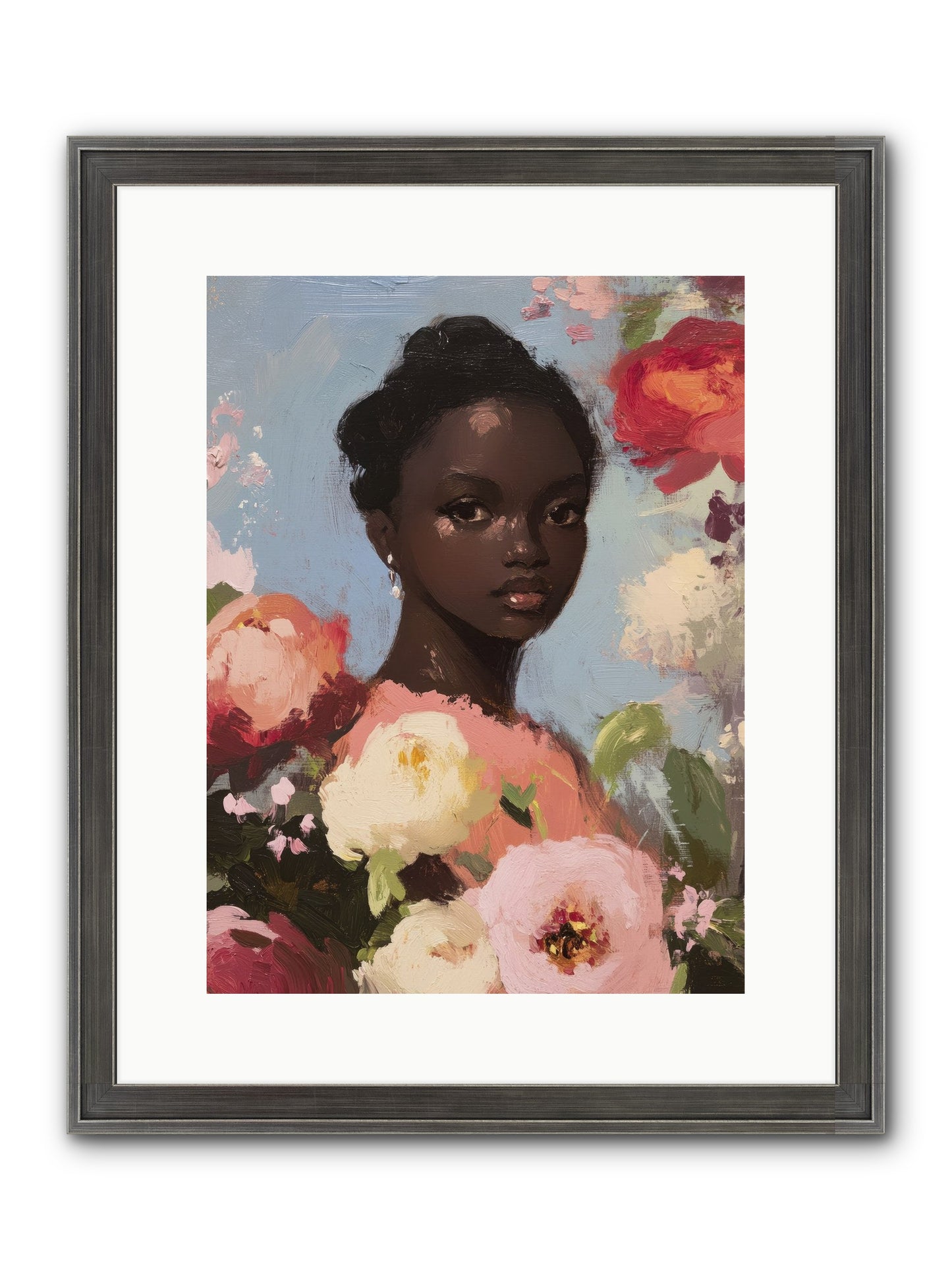 Gardenia’s Secret Keep Framed Print - Slimwoods Black/Silver 12x16