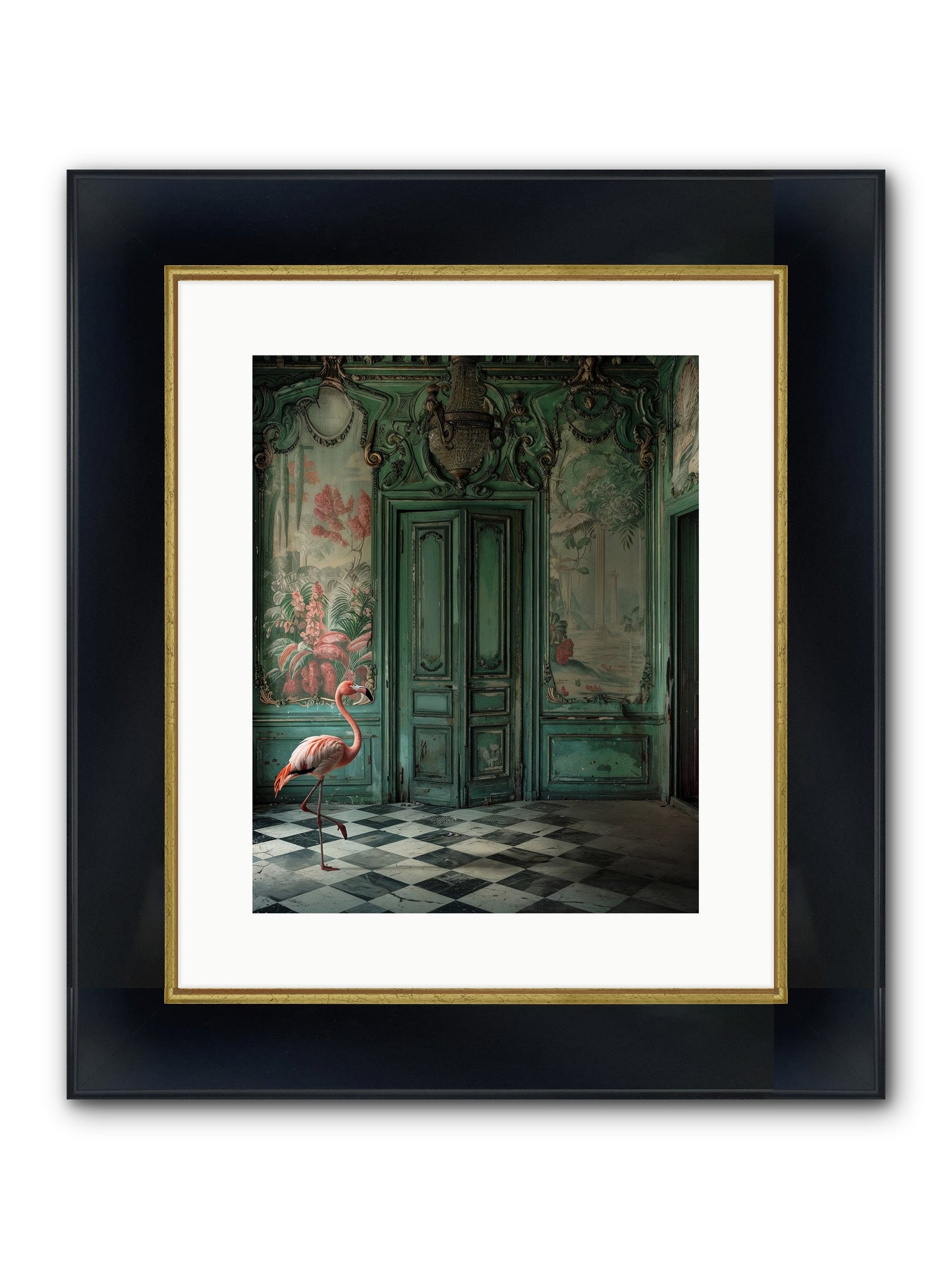 Gatekeeper Of Verdant Wetlands Framed Print - Wide Black w/Gold 12x15