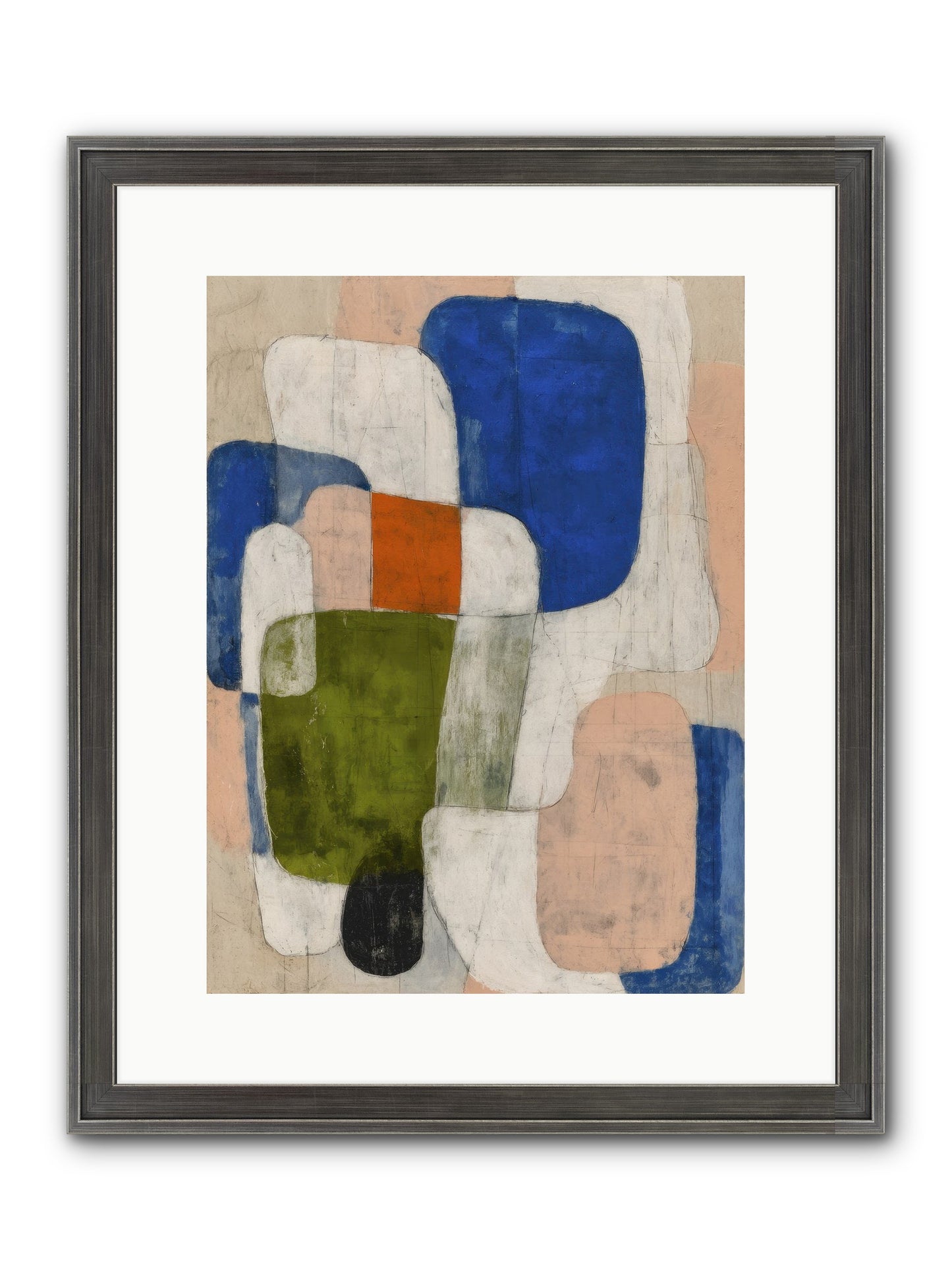 Gathered Round Framed Print - Slimwoods Black/Silver 12x16