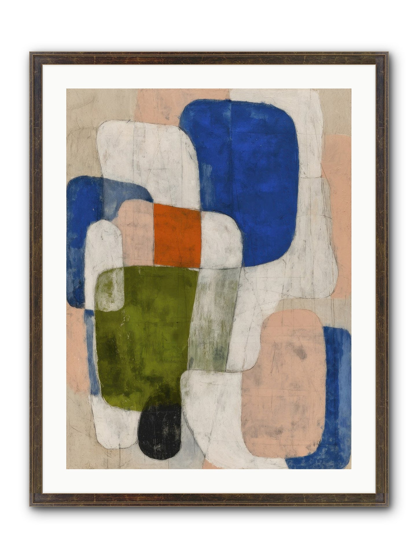 Gathered Round Framed Print - Slimwoods Black/Gold 24x32