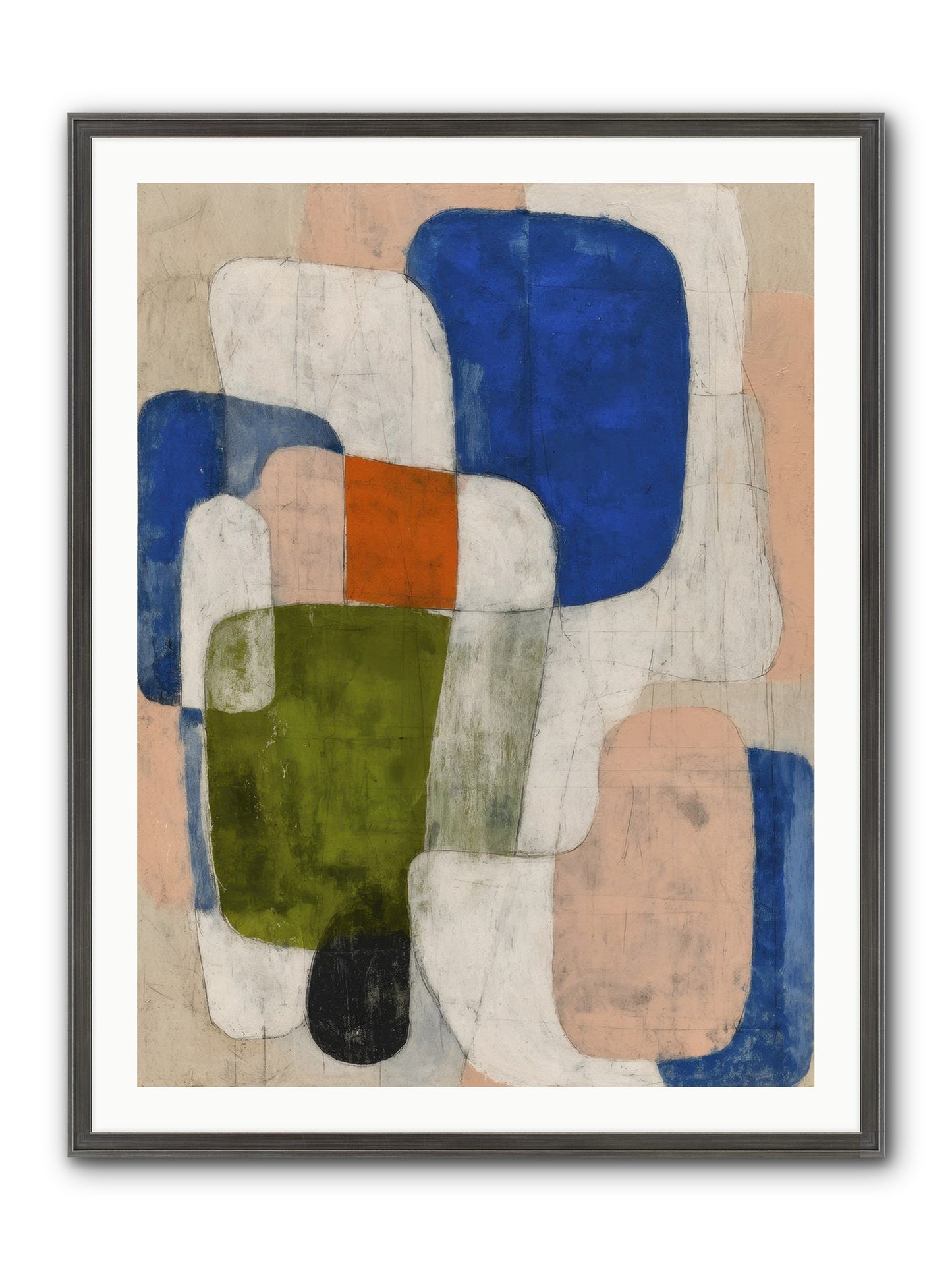 Gathered Round Framed Print - Slimwoods Black/Silver 30x40