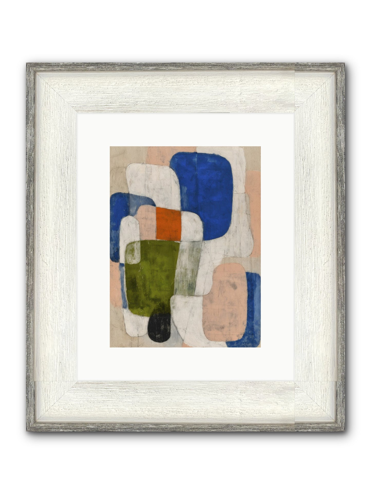 Gathered Round Framed Print - Driftwood White 9x12