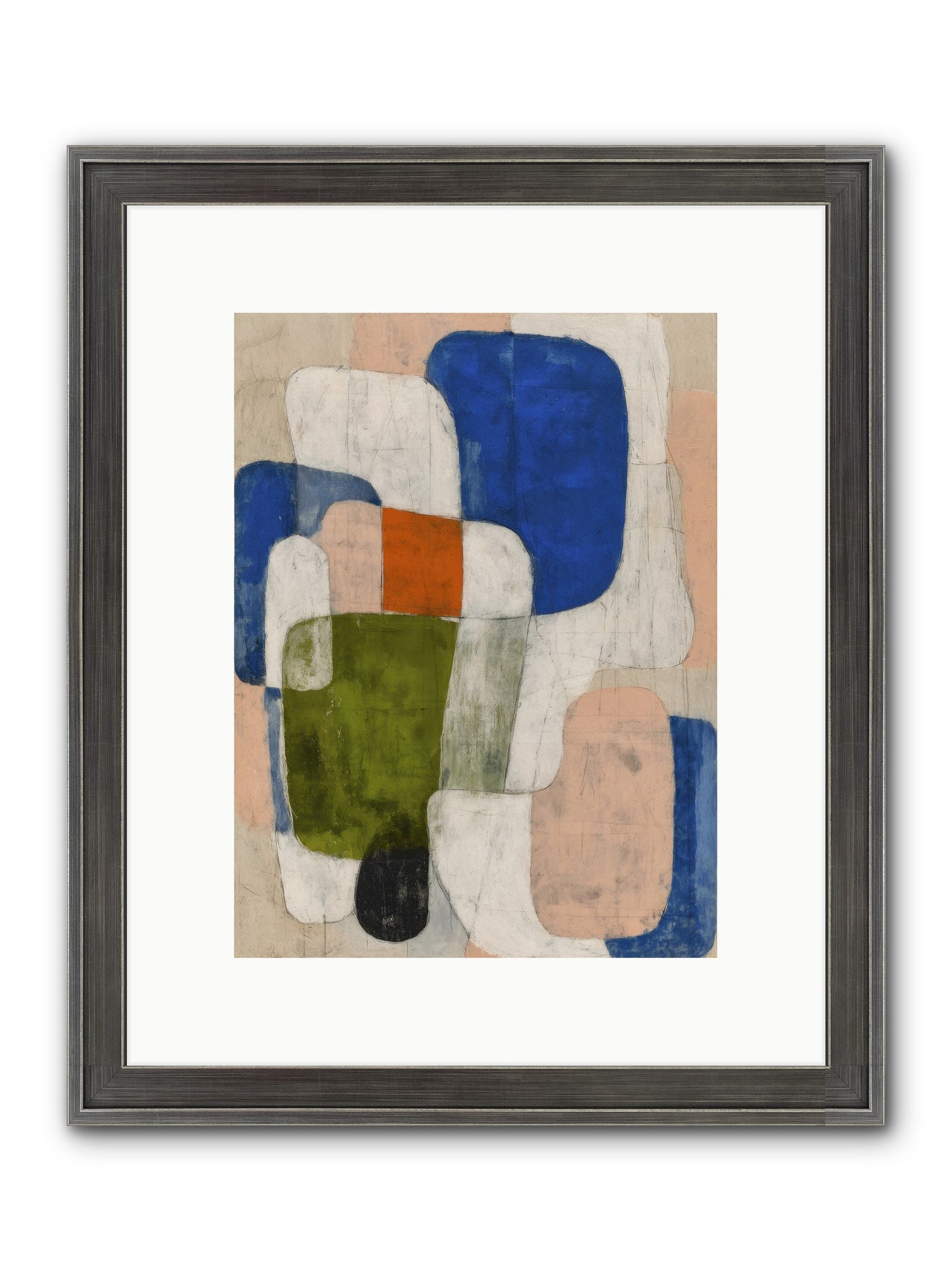 Gathered Round Framed Print - Slimwoods Black/Silver 9x12