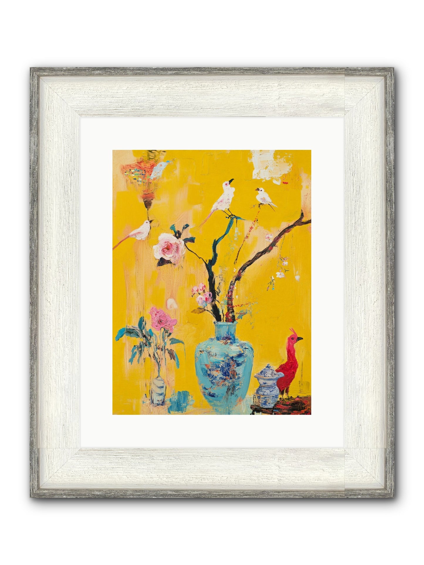 Gathered Wonder Framed Print - Driftwood White 12x16