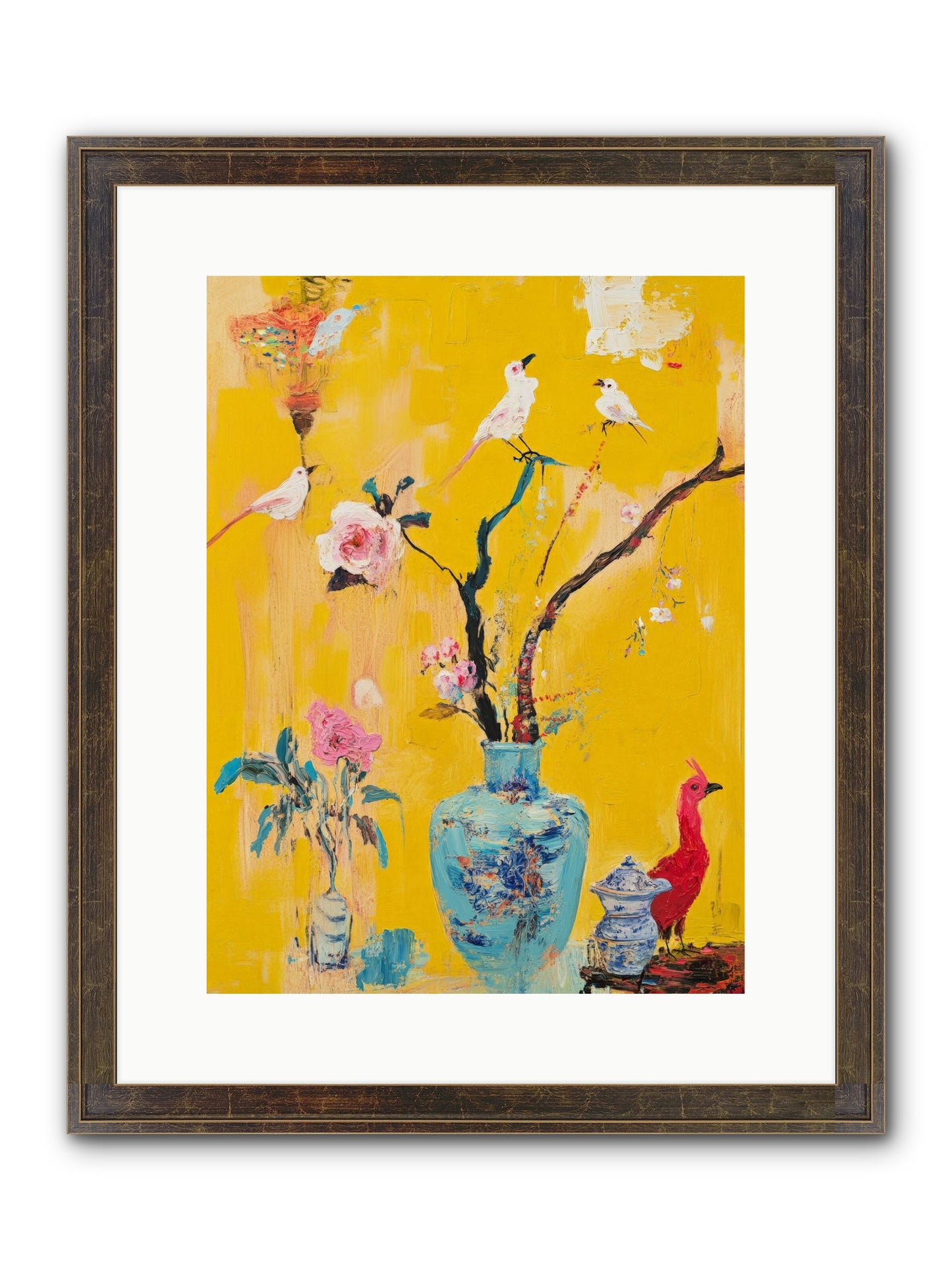 Gathered Wonder Framed Print - Slimwoods Black/Gold 12x16