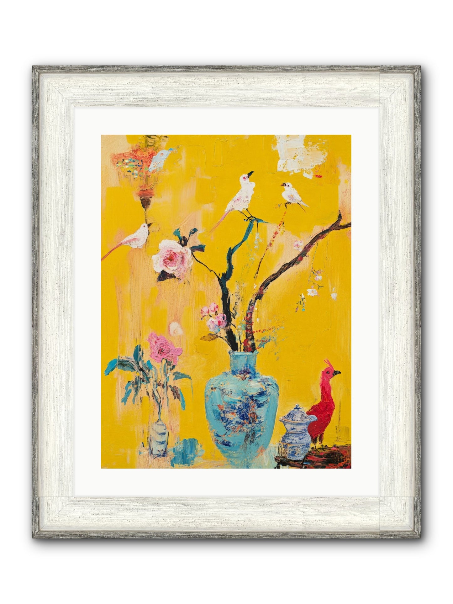Gathered Wonder Framed Print - Driftwood White 18x24