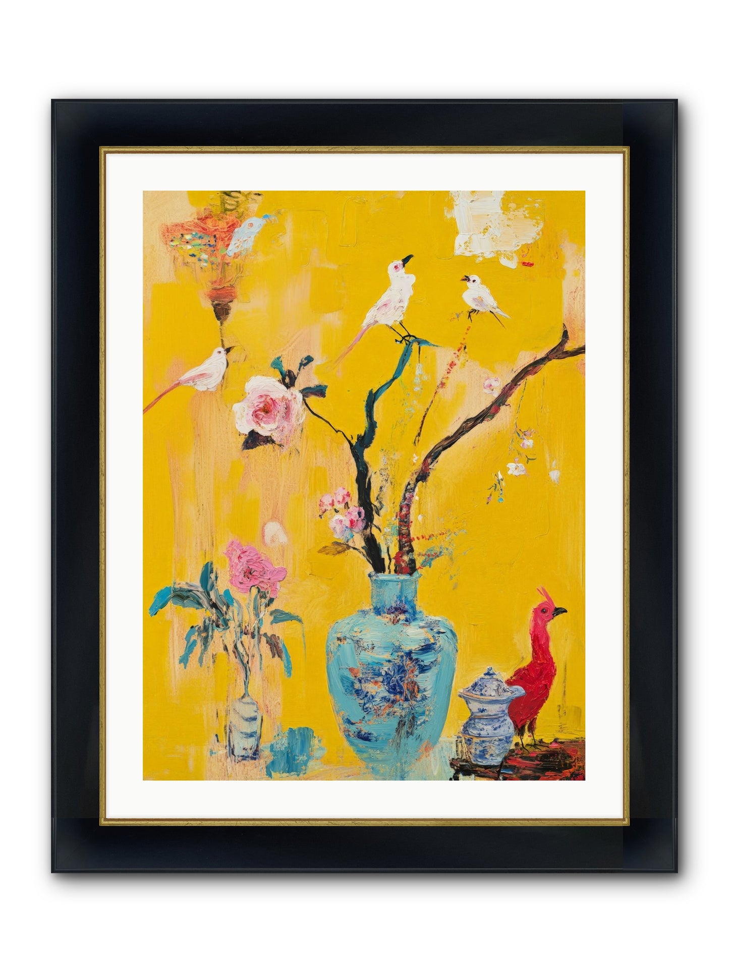 Gathered Wonder Framed Print - Wide Black w/Gold 24x32