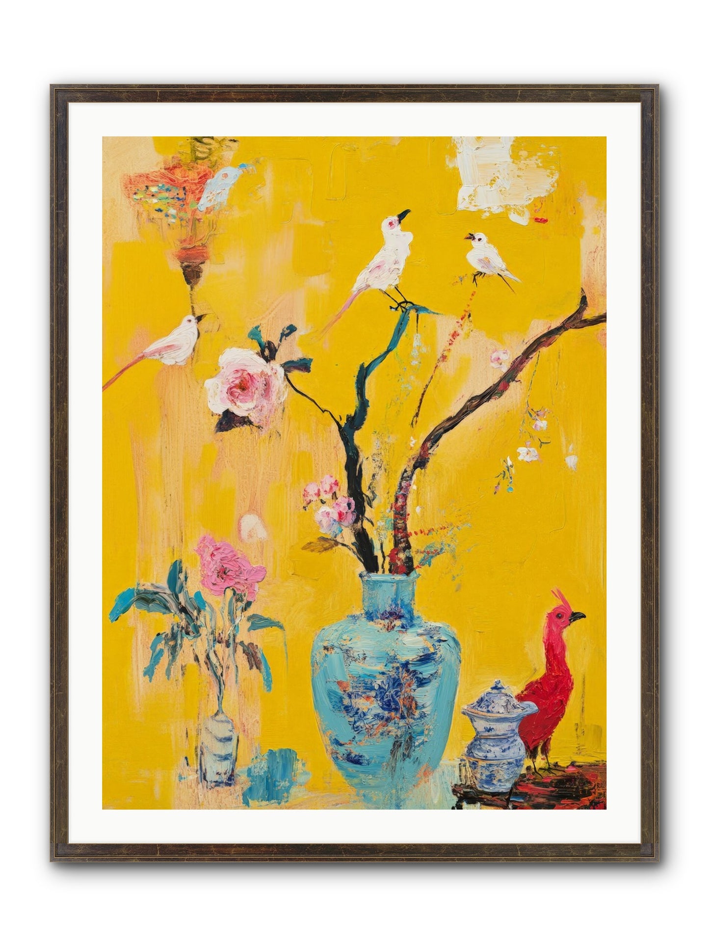 Gathered Wonder Framed Print - Slimwoods Black/Gold 30x40
