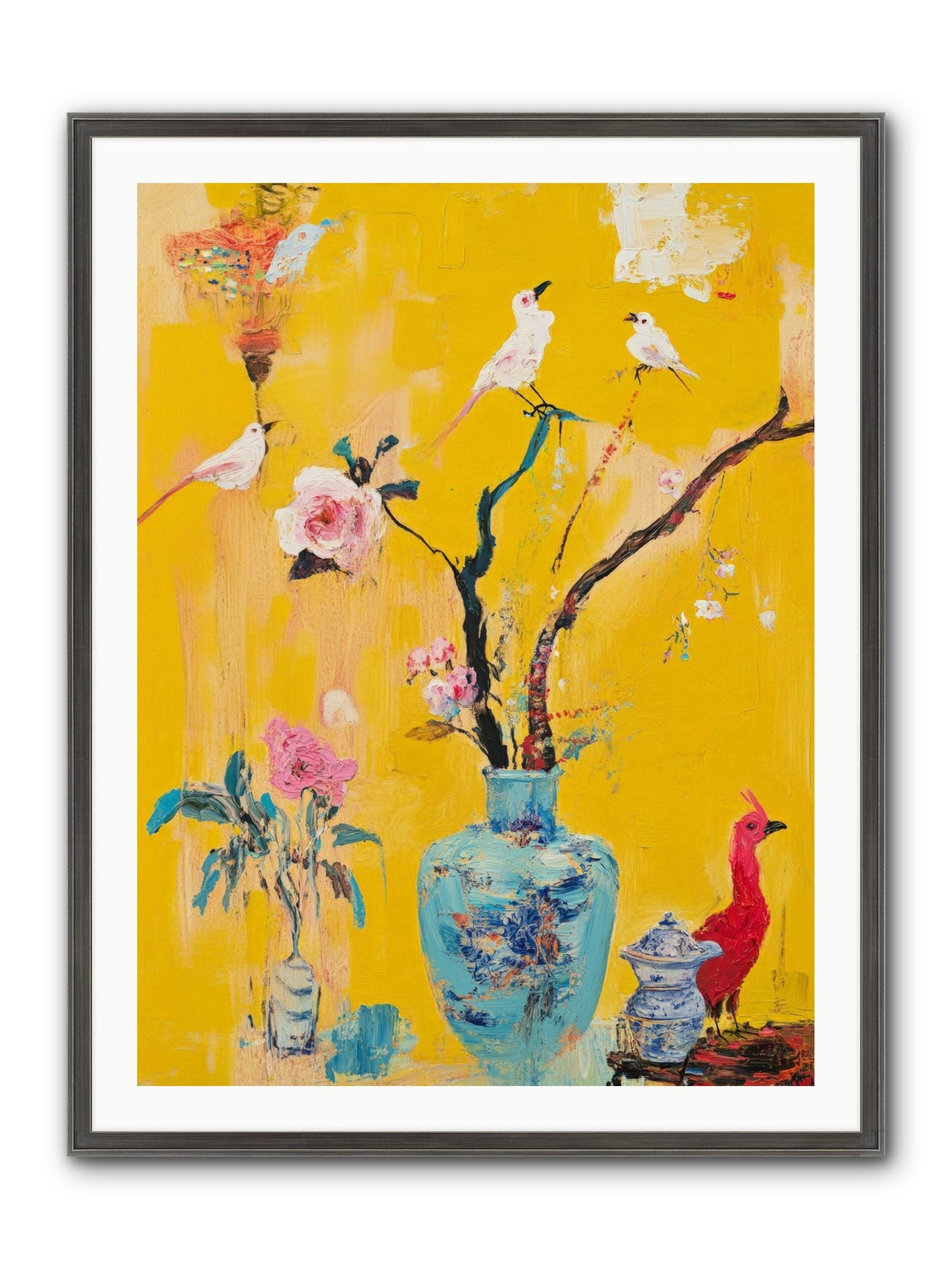 Gathered Wonder Framed Print - Slimwoods Black/Silver 30x40