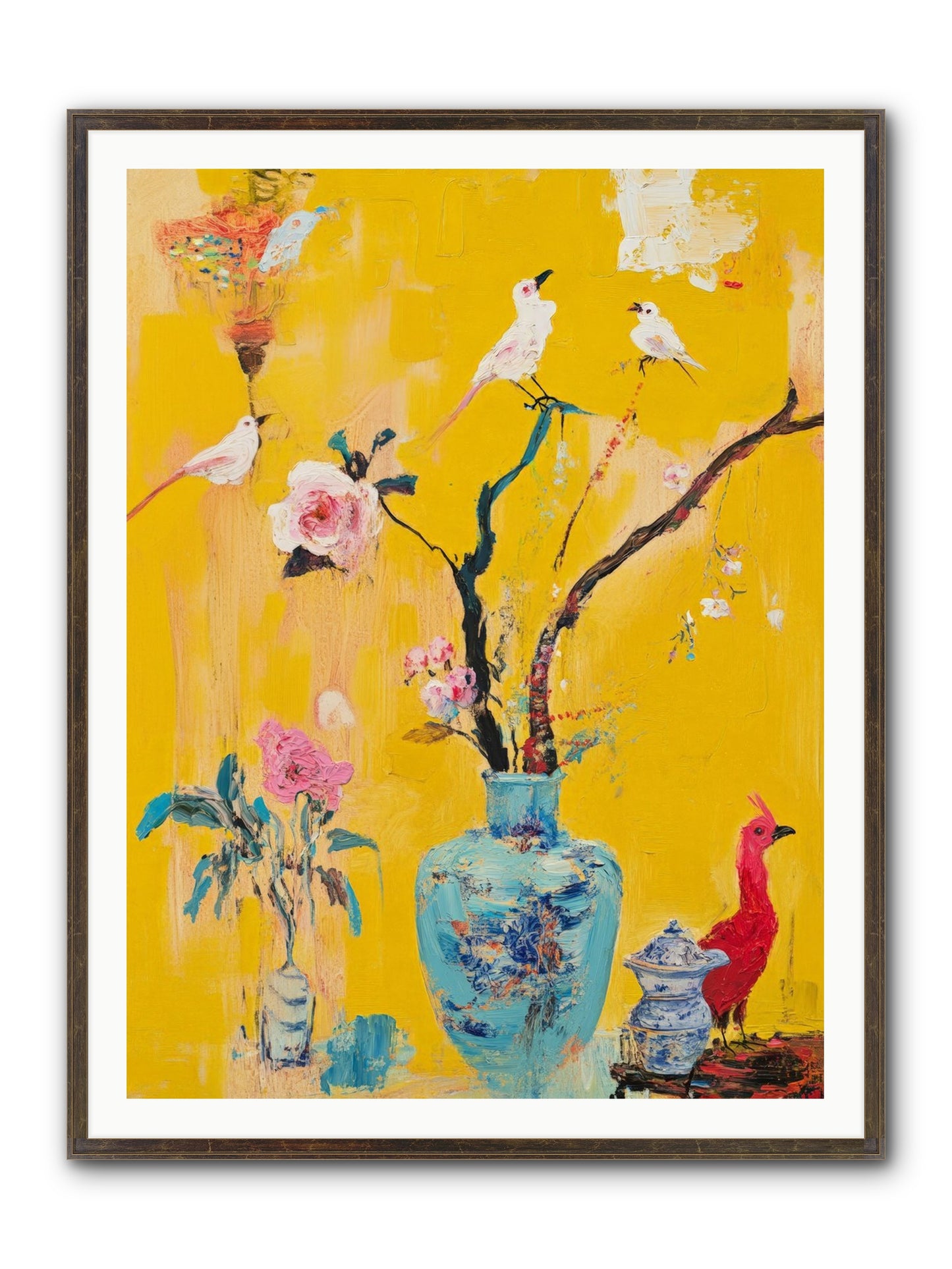 Gathered Wonder Framed Print - Slimwoods Black/Gold 36x48
