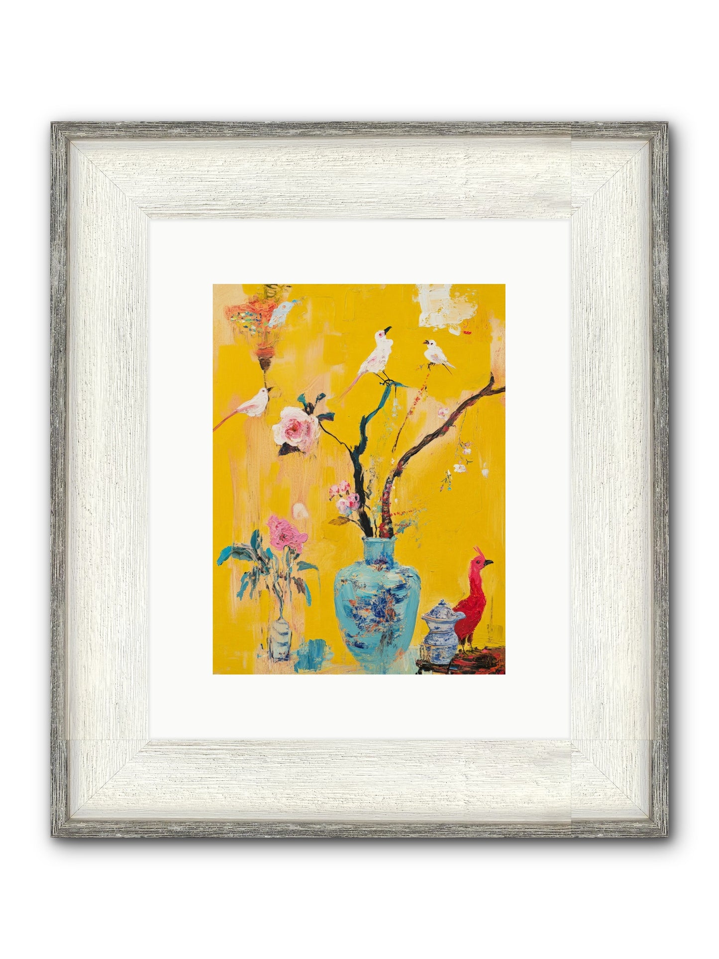 Gathered Wonder Framed Print - Driftwood White 9x12