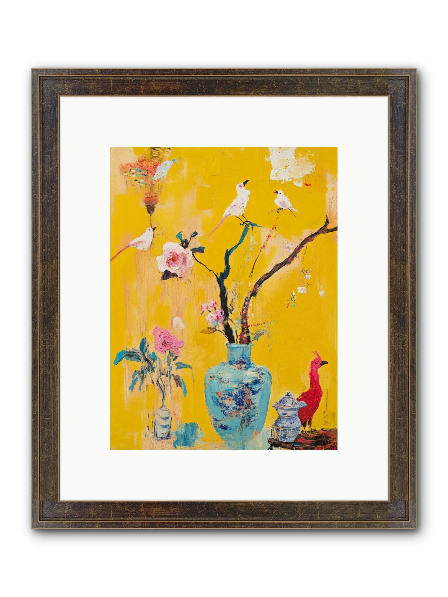 Gathered Wonder Framed Print - Slimwoods Black/Gold 9x12