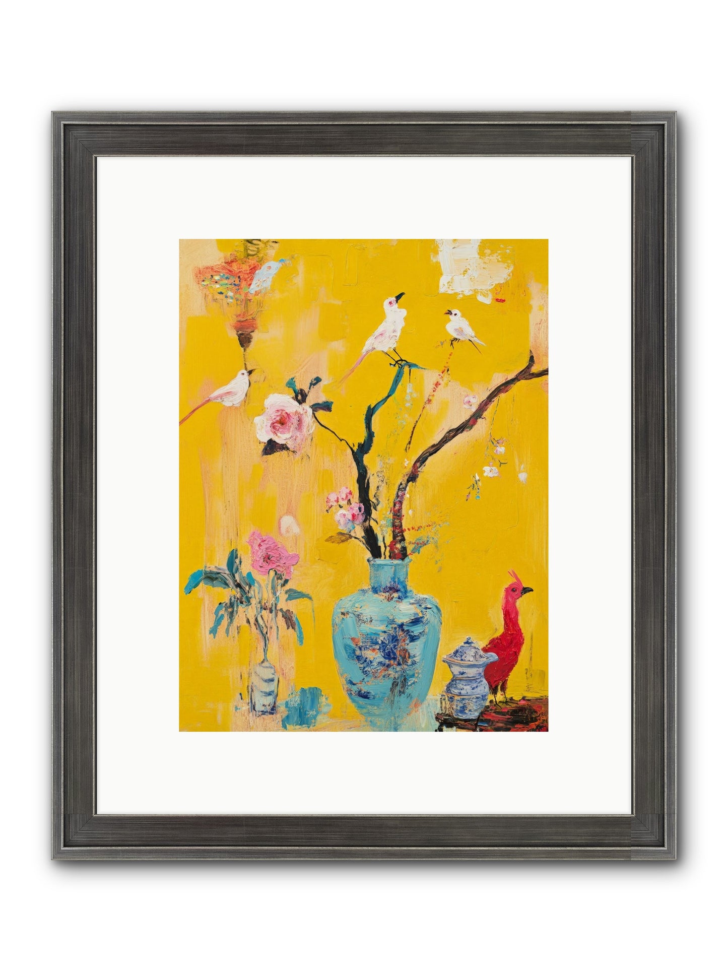 Gathered Wonder Framed Print - Slimwoods Black/Silver 9x12