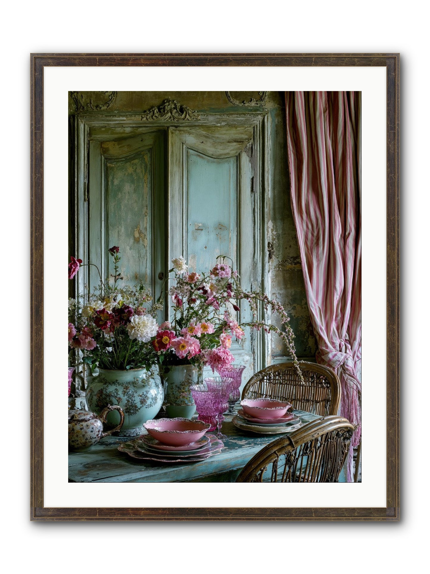 Gathering Of Angels Framed Print - Slimwoods Black/Gold 24x32