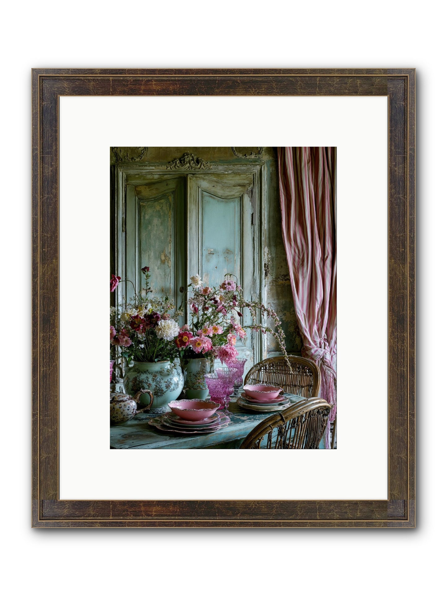 Gathering Of Angels Framed Print - Slimwoods Black/Gold 9x12