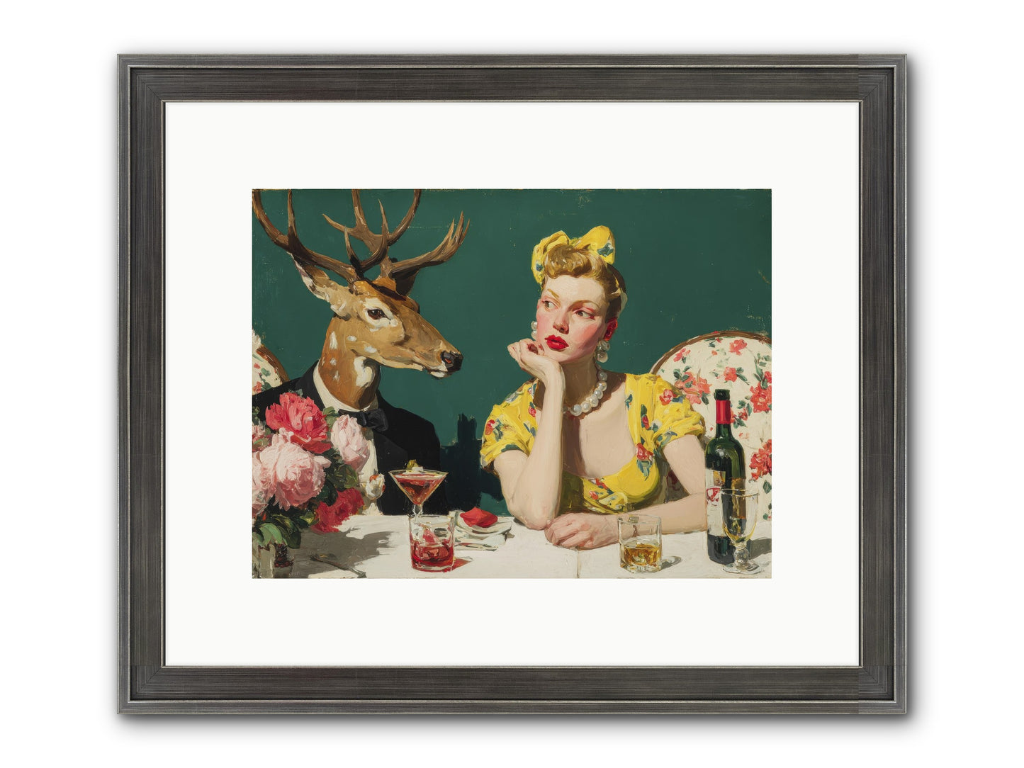 Gathering Of Gentle Souls Framed Print - Slimwoods Black/Silver 12x9