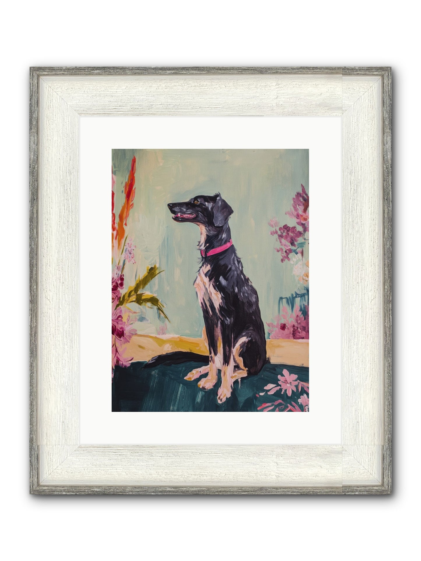 Gatsby Framed Print - Driftwood White 12x16
