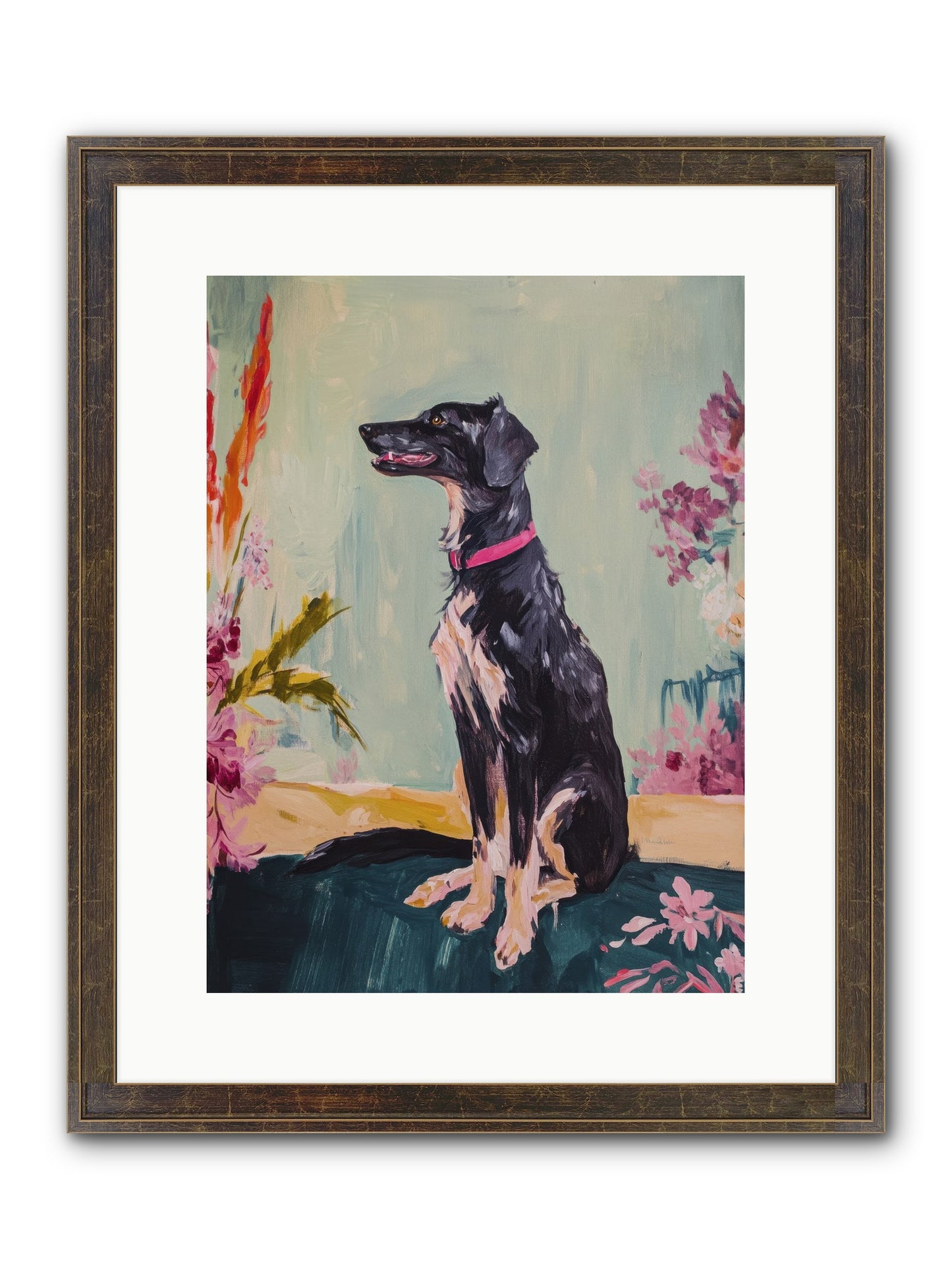 Gatsby Framed Print - Slimwoods Black/Gold 12x16