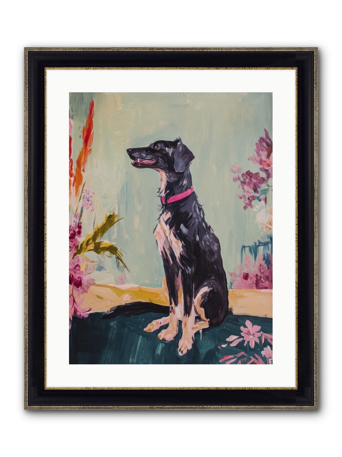 Gatsby Framed Print - Black & Gold 18x24