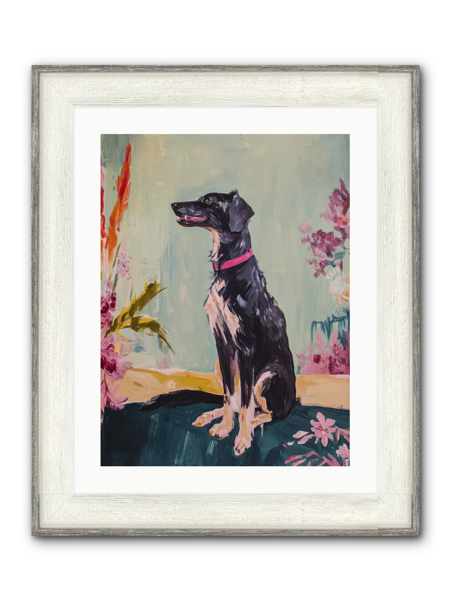 Gatsby Framed Print - Driftwood White 18x24