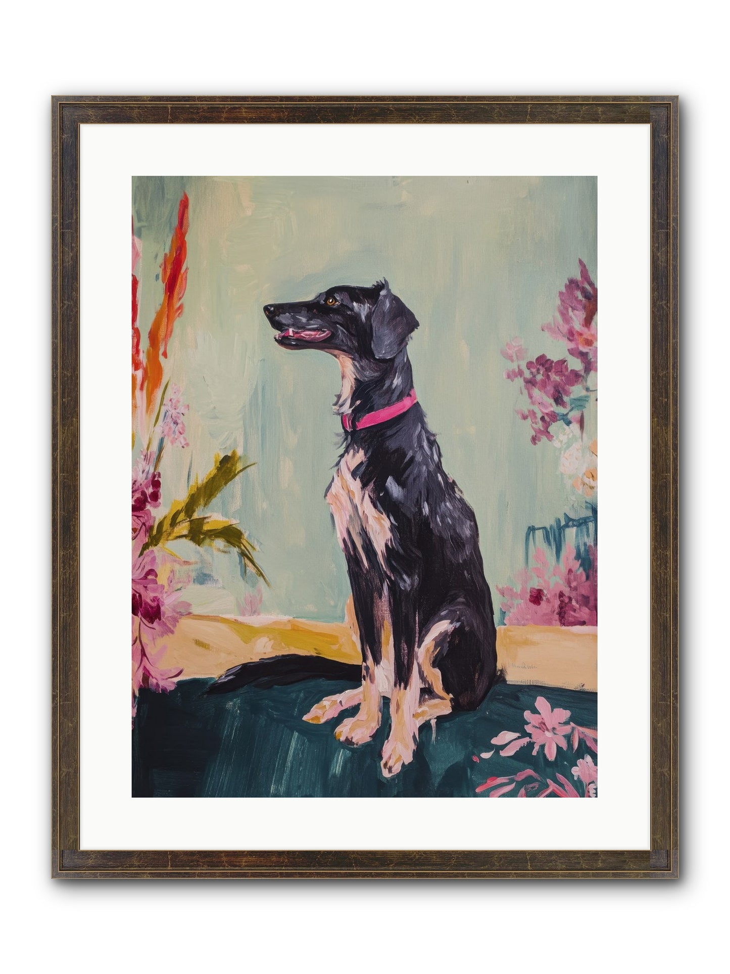 Gatsby Framed Print - Slimwoods Black/Gold 18x24