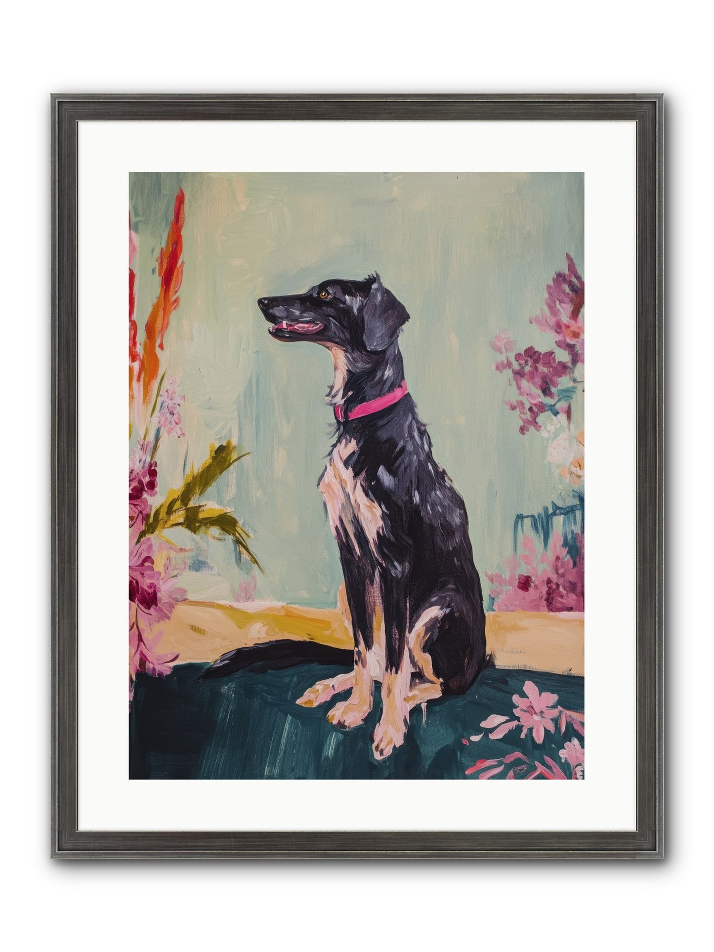 Gatsby Framed Print - Slimwoods Black/Silver 18x24
