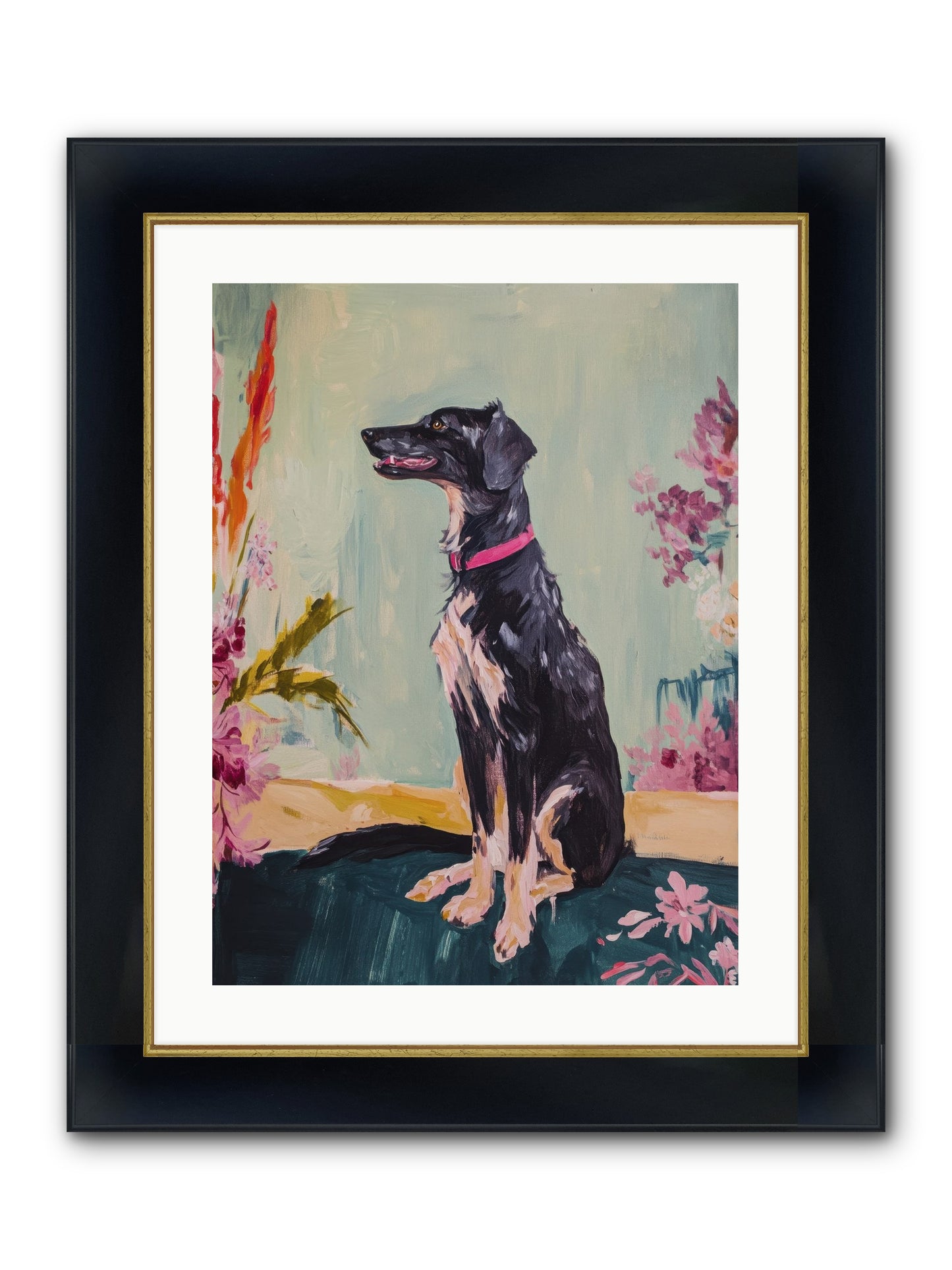 Gatsby Framed Print - Wide Black w/Gold 18x24