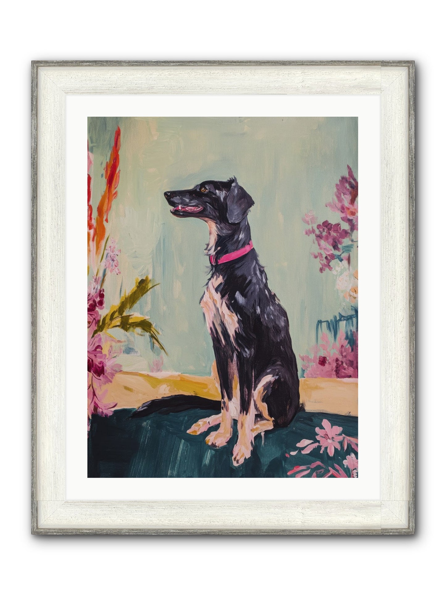 Gatsby Framed Print - Driftwood White 24x32