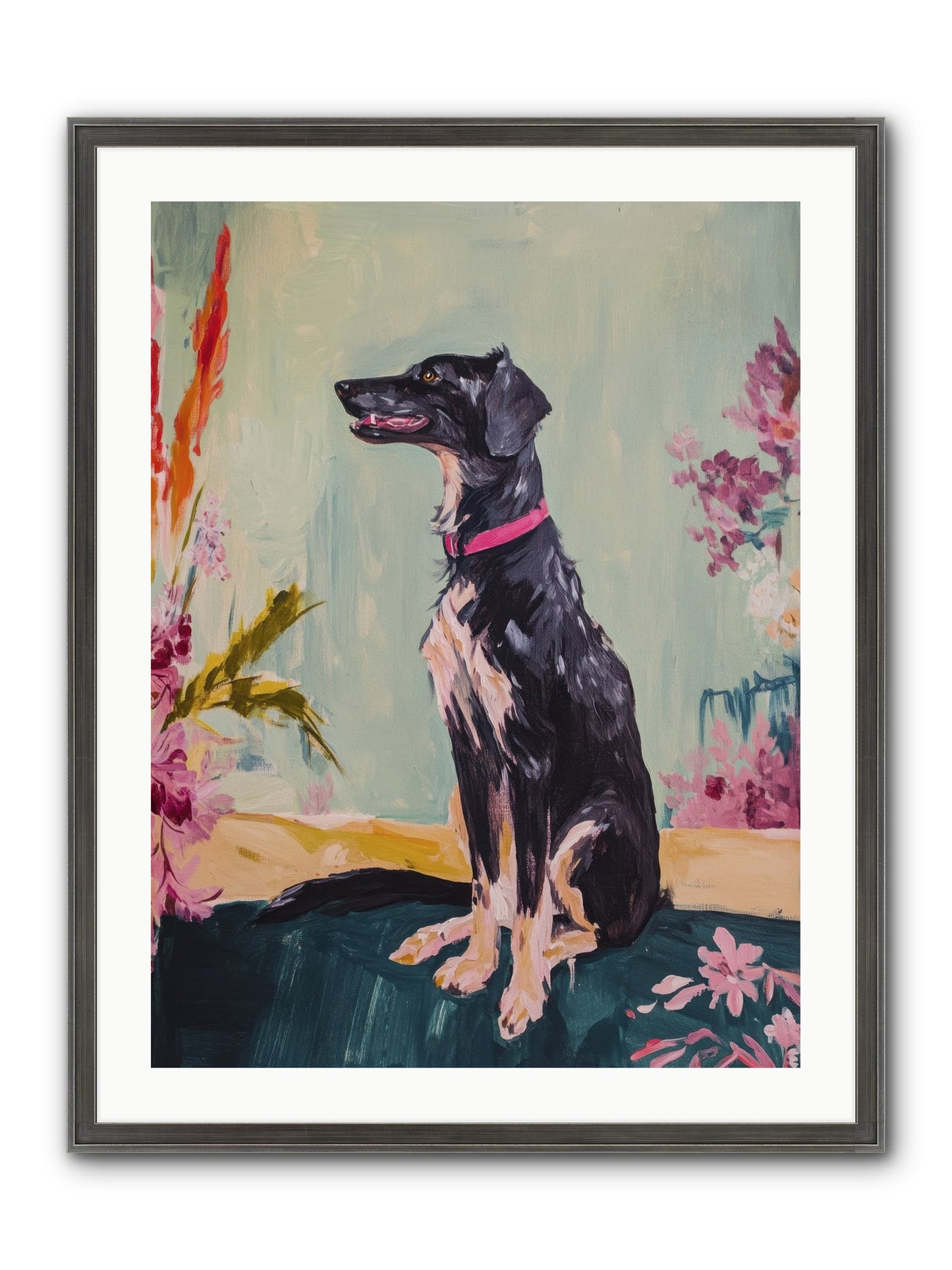 Gatsby Framed Print - Slimwoods Black/Silver 24x32
