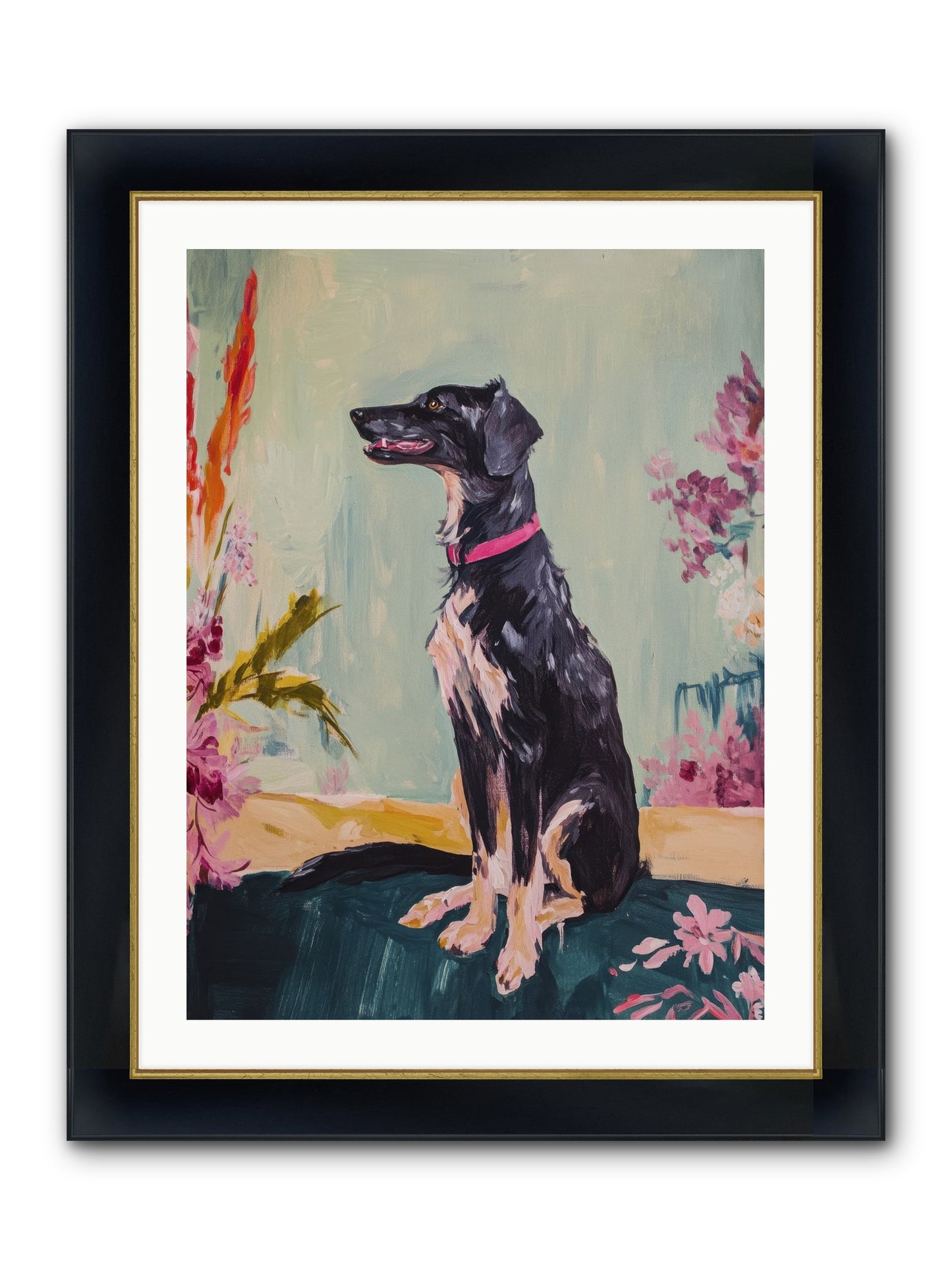 Gatsby Framed Print - Wide Black w/Gold 24x32