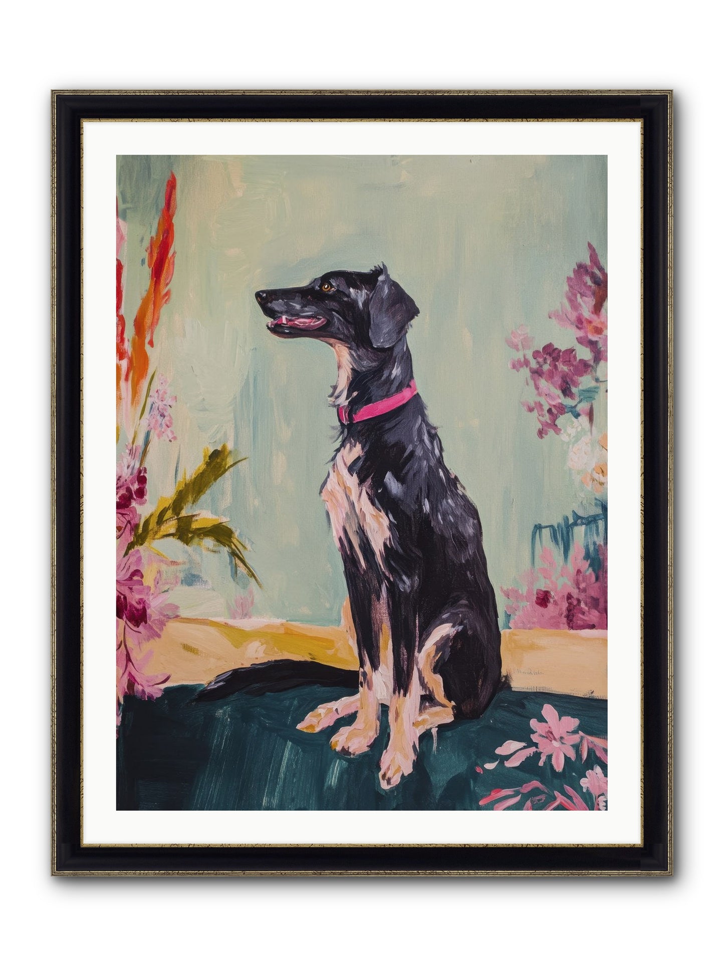 Gatsby Framed Print - Black & Gold 30x40