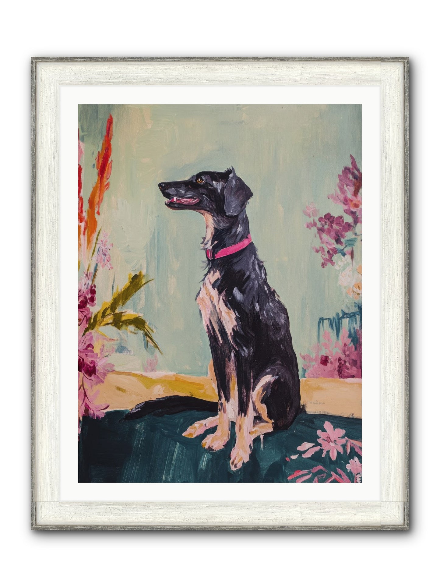 Gatsby Framed Print - Driftwood White 30x40