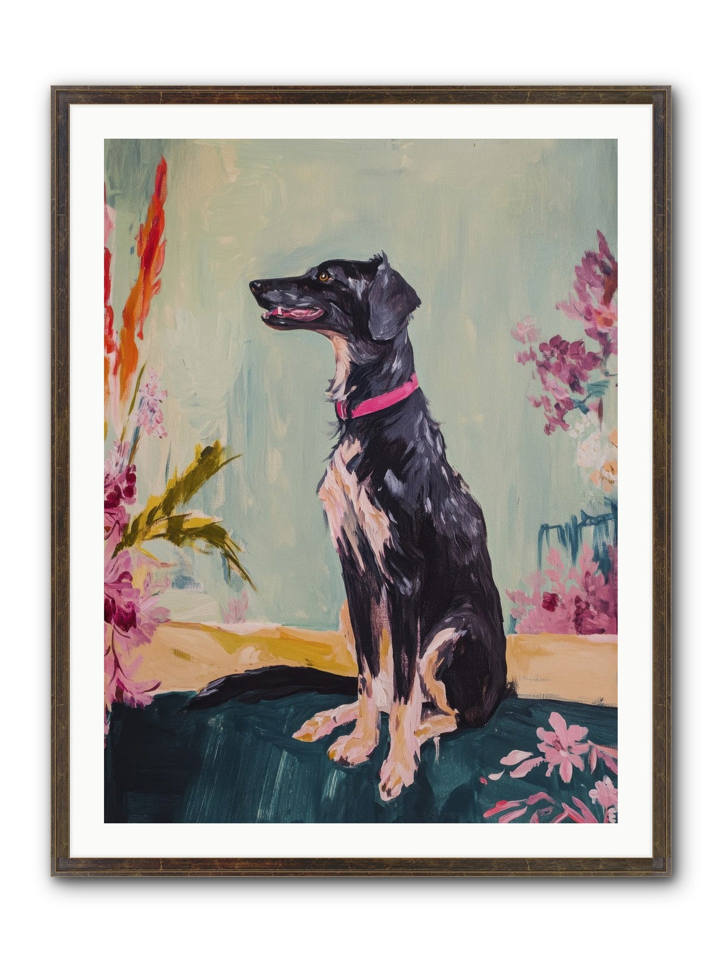 Gatsby Framed Print - Slimwoods Black/Gold 30x40