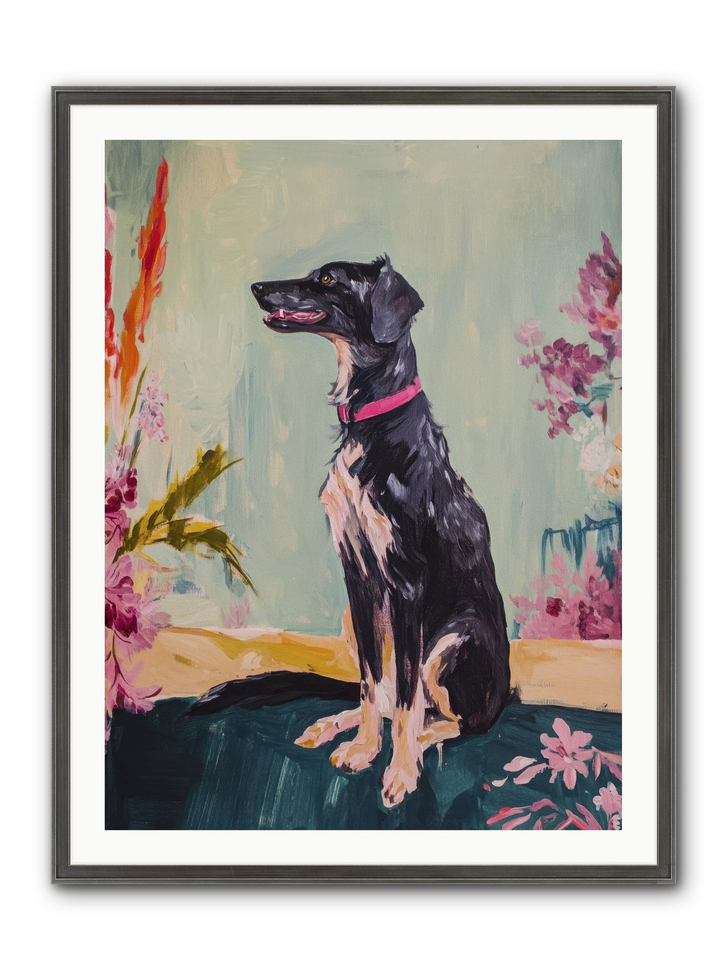 Gatsby Framed Print - Slimwoods Black/Silver 30x40