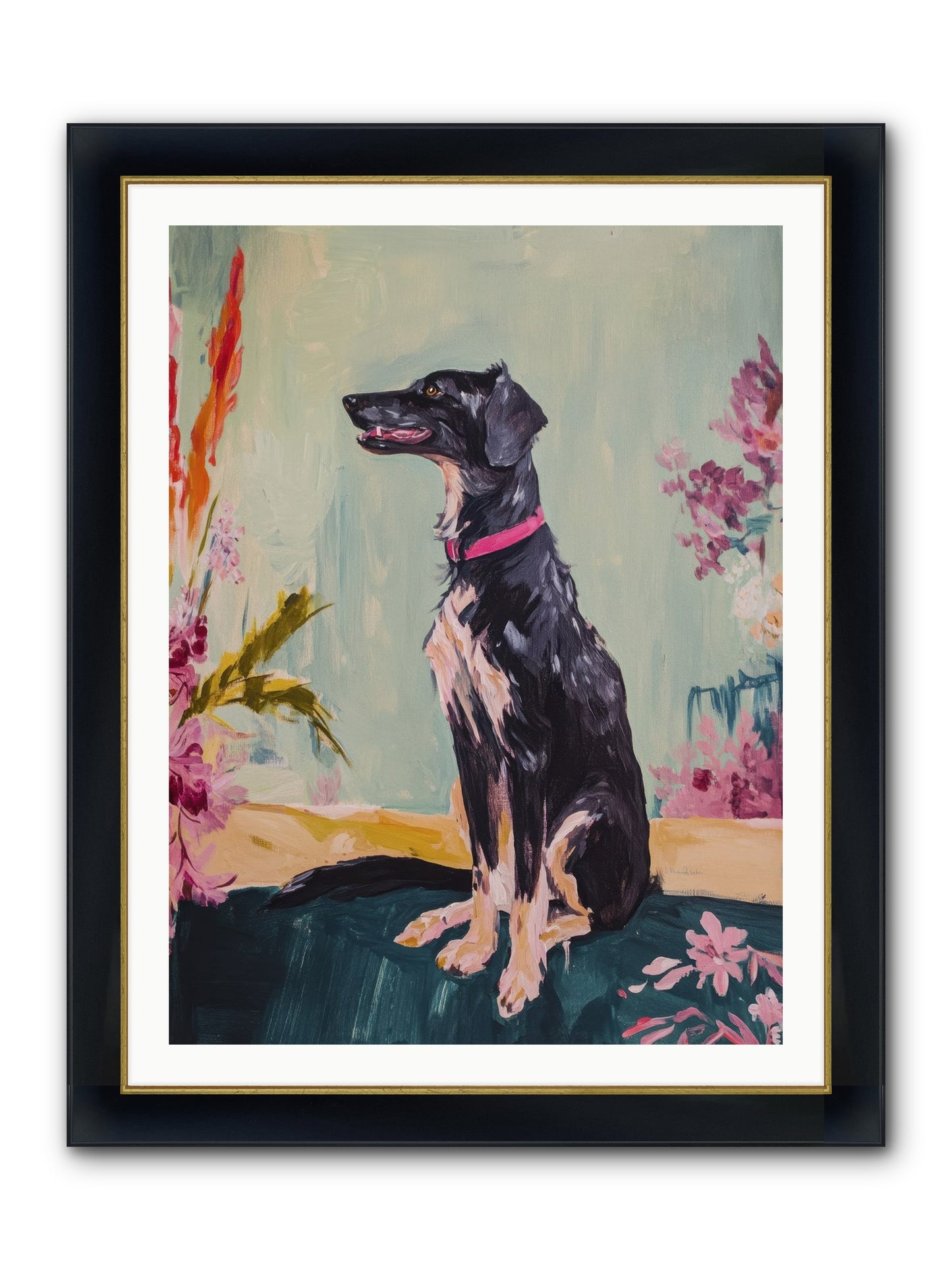 Gatsby Framed Print - Wide Black w/Gold 30x40