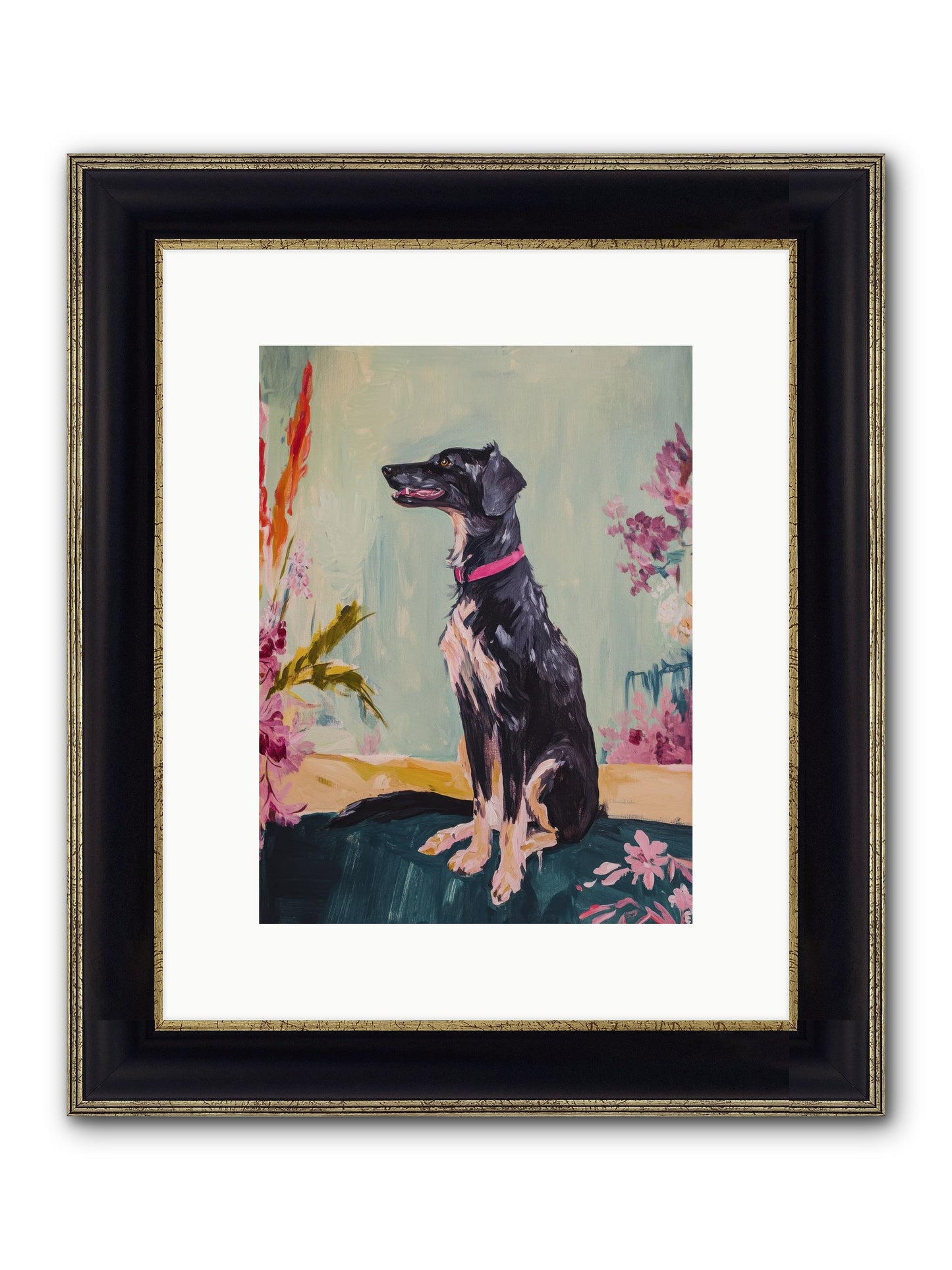 Gatsby Framed Print - Black & Gold 9x12