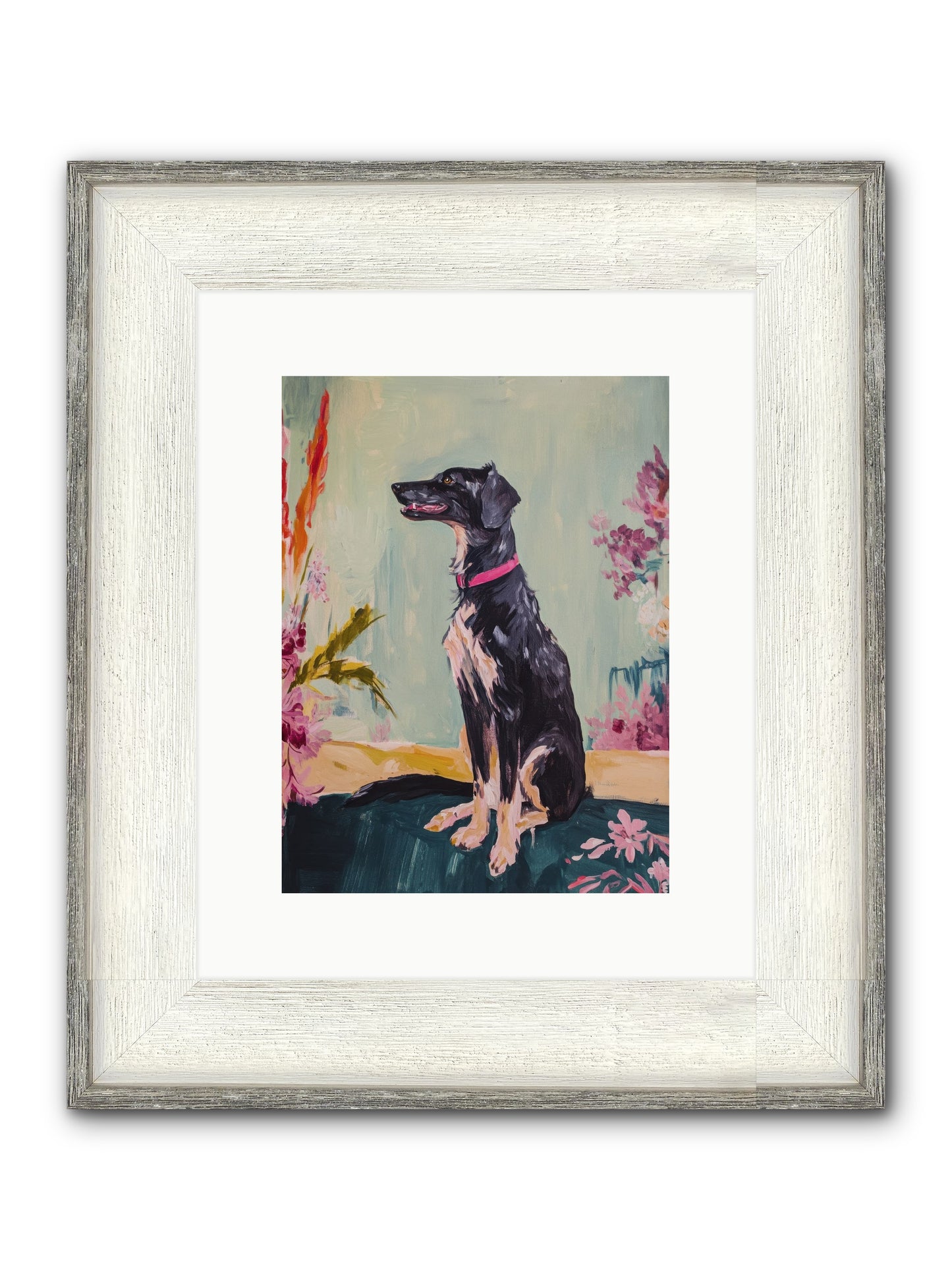 Gatsby Framed Print - Driftwood White 9x12