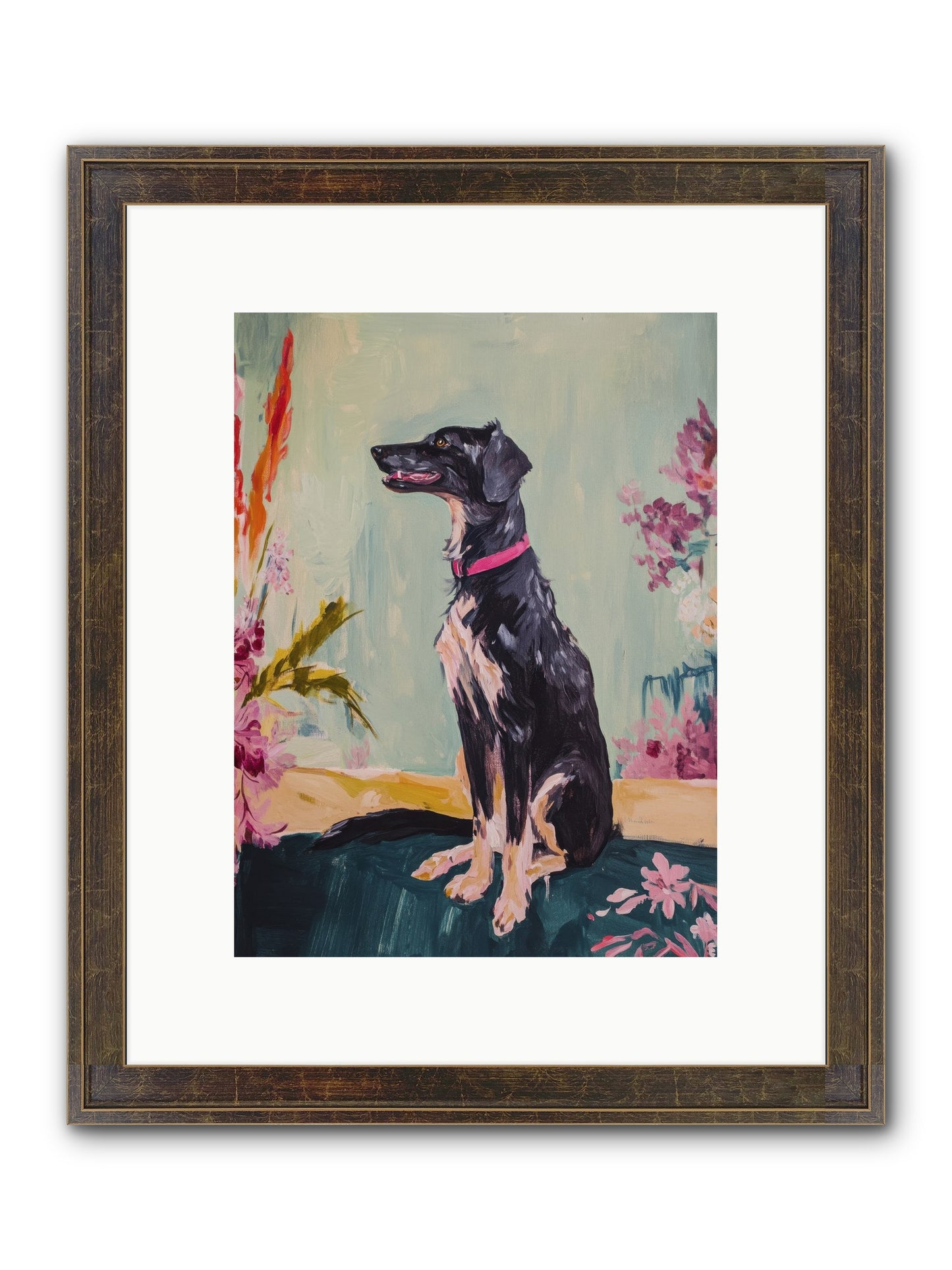 Gatsby Framed Print - Slimwoods Black/Gold 9x12
