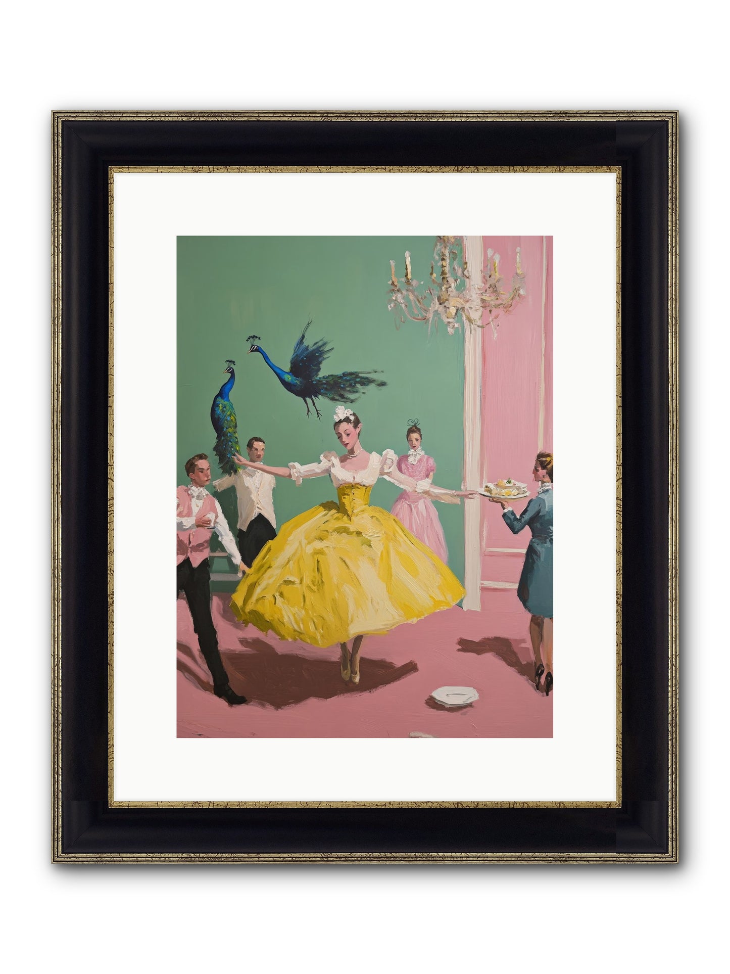 Gaze Upon Grace Framed Print - Black & Gold 12x16