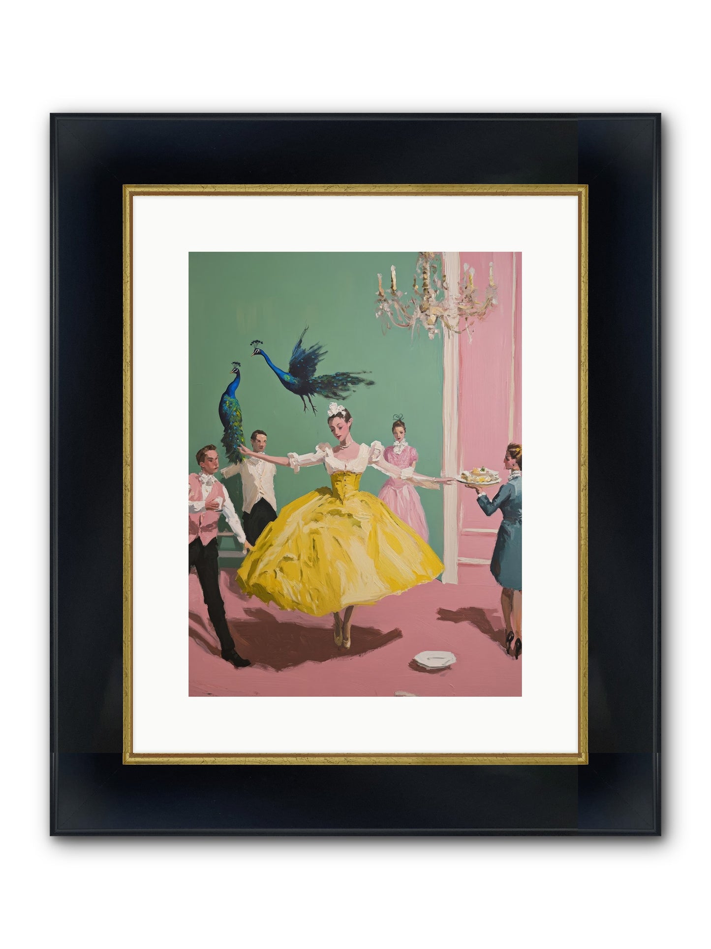 Gaze Upon Grace Framed Print - Wide Black w/Gold 12x16