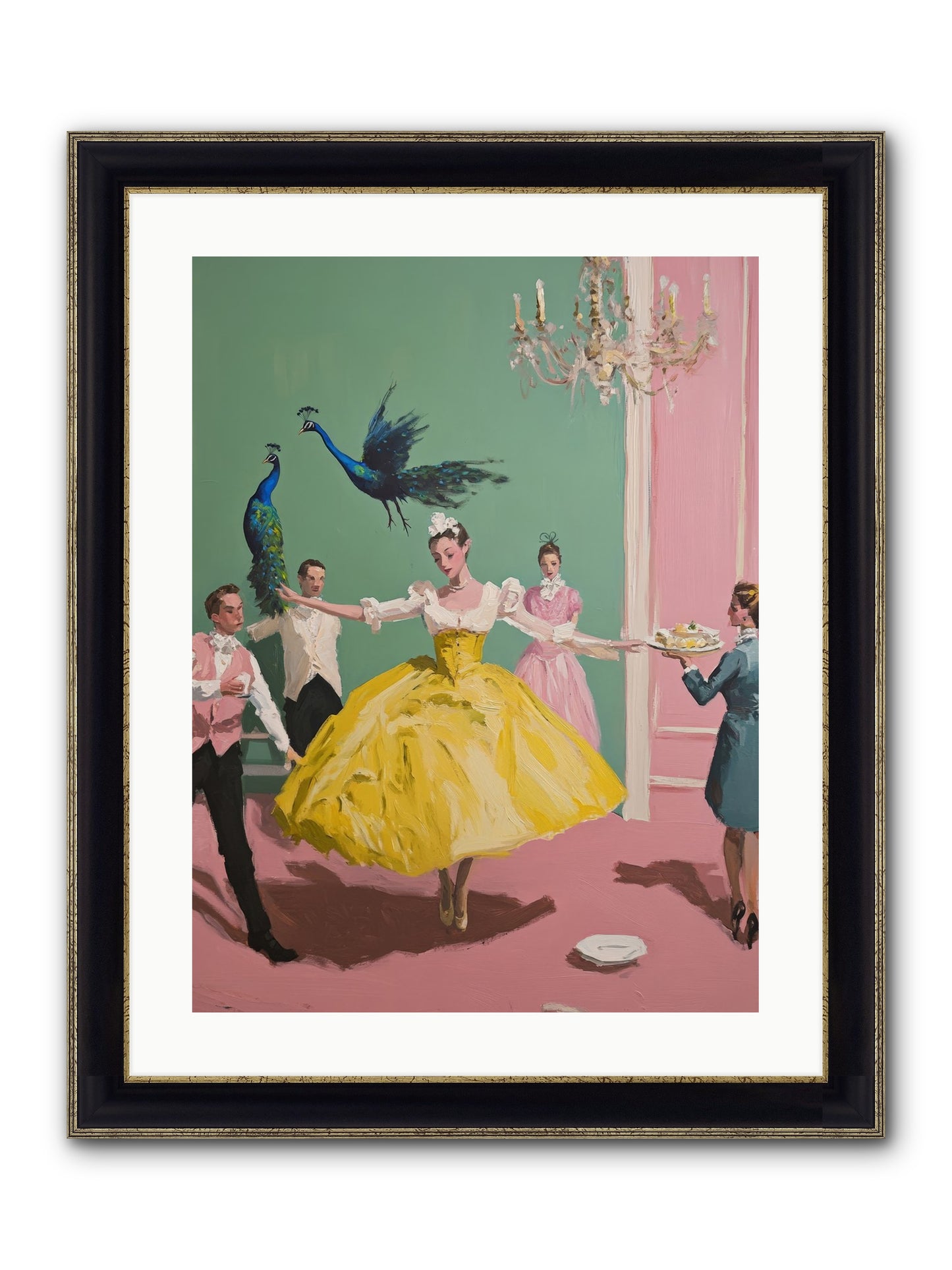 Gaze Upon Grace Framed Print - Black & Gold 18x24