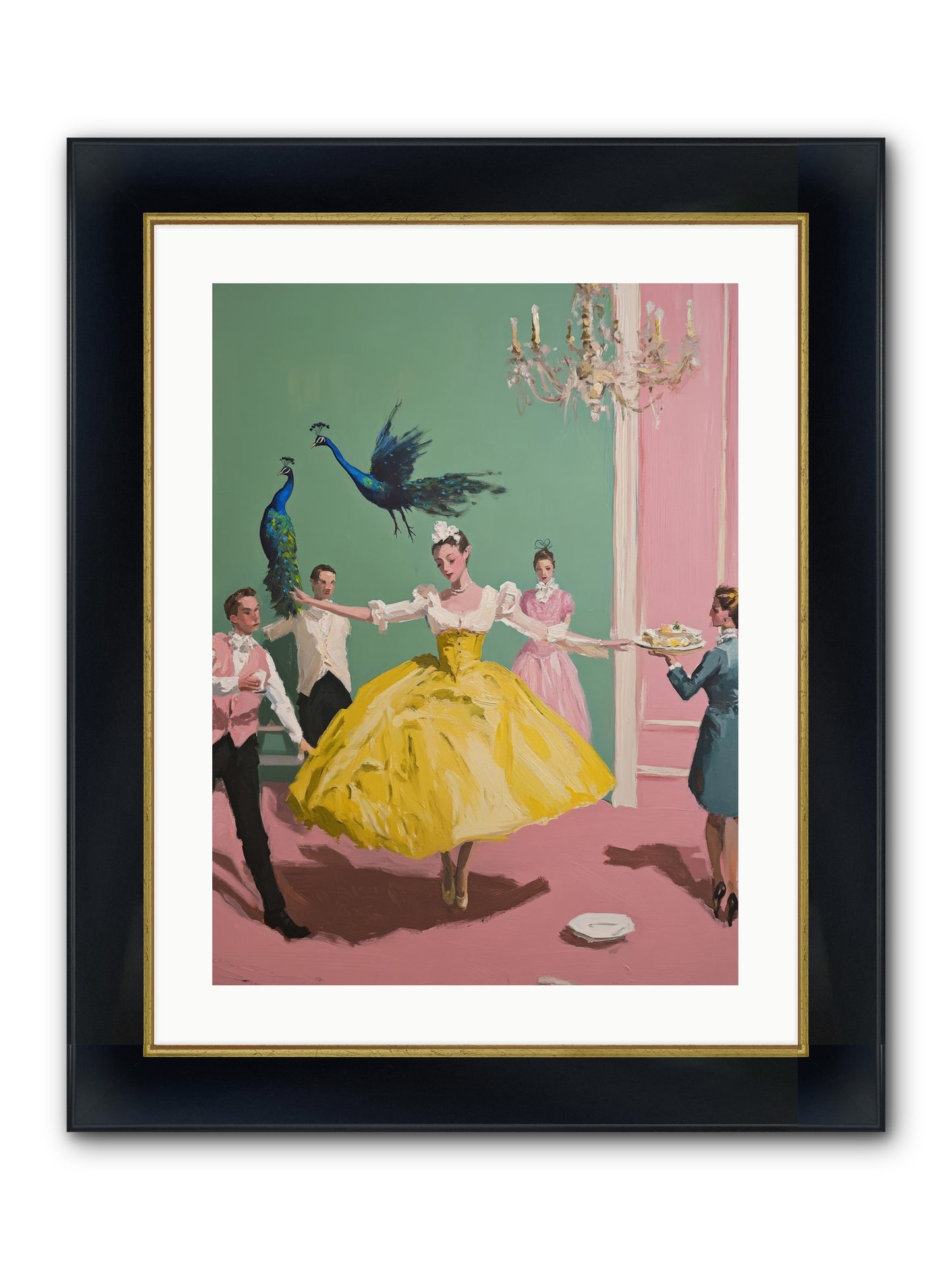 Gaze Upon Grace Framed Print - Wide Black w/Gold 18x24