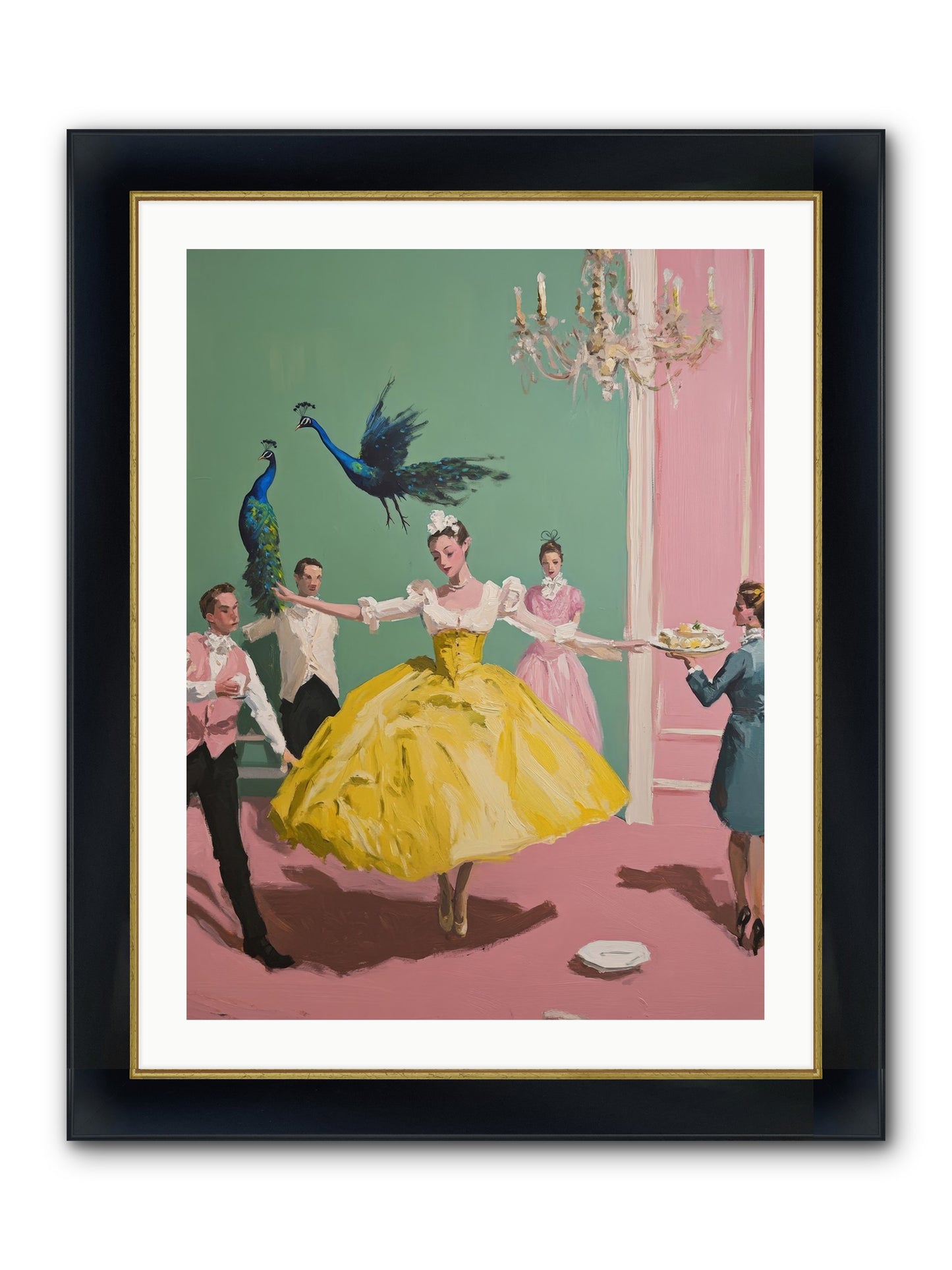 Gaze Upon Grace Framed Print - Wide Black w/Gold 24x32