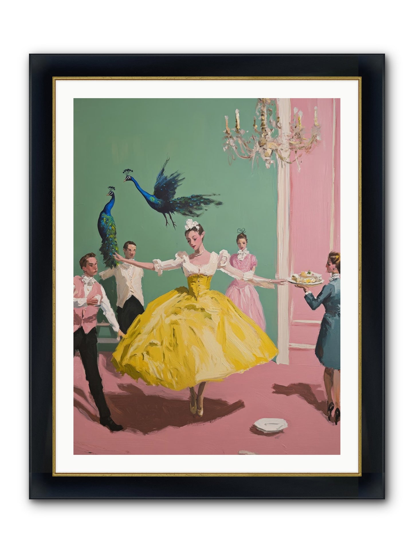 Gaze Upon Grace Framed Print - Wide Black w/Gold 30x40